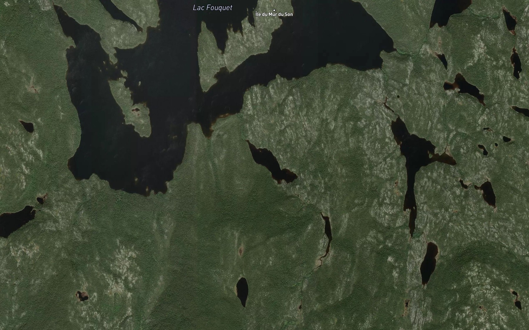 Satellite map of the Lac Boivin