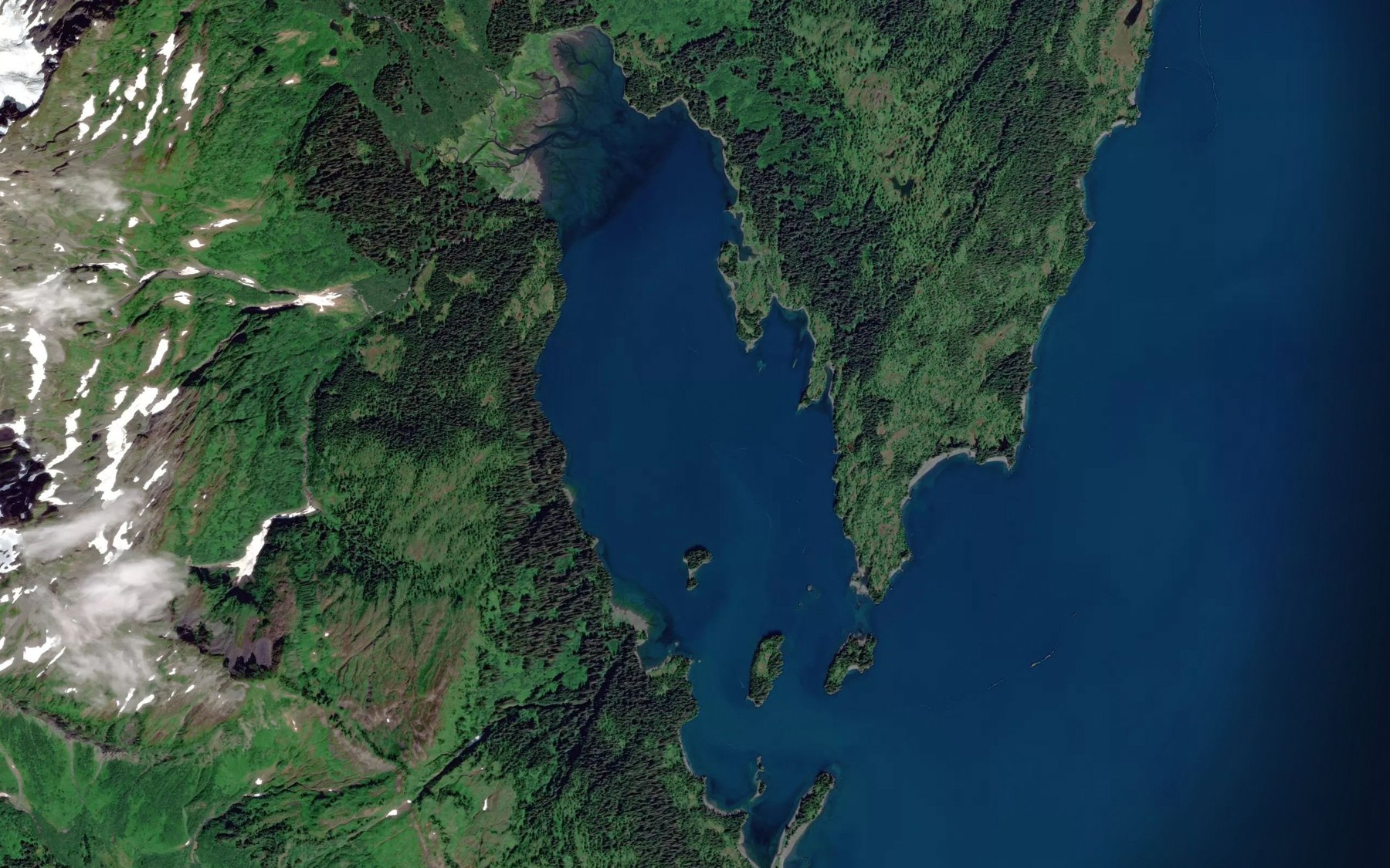 Satellite map of the Hummer Bay