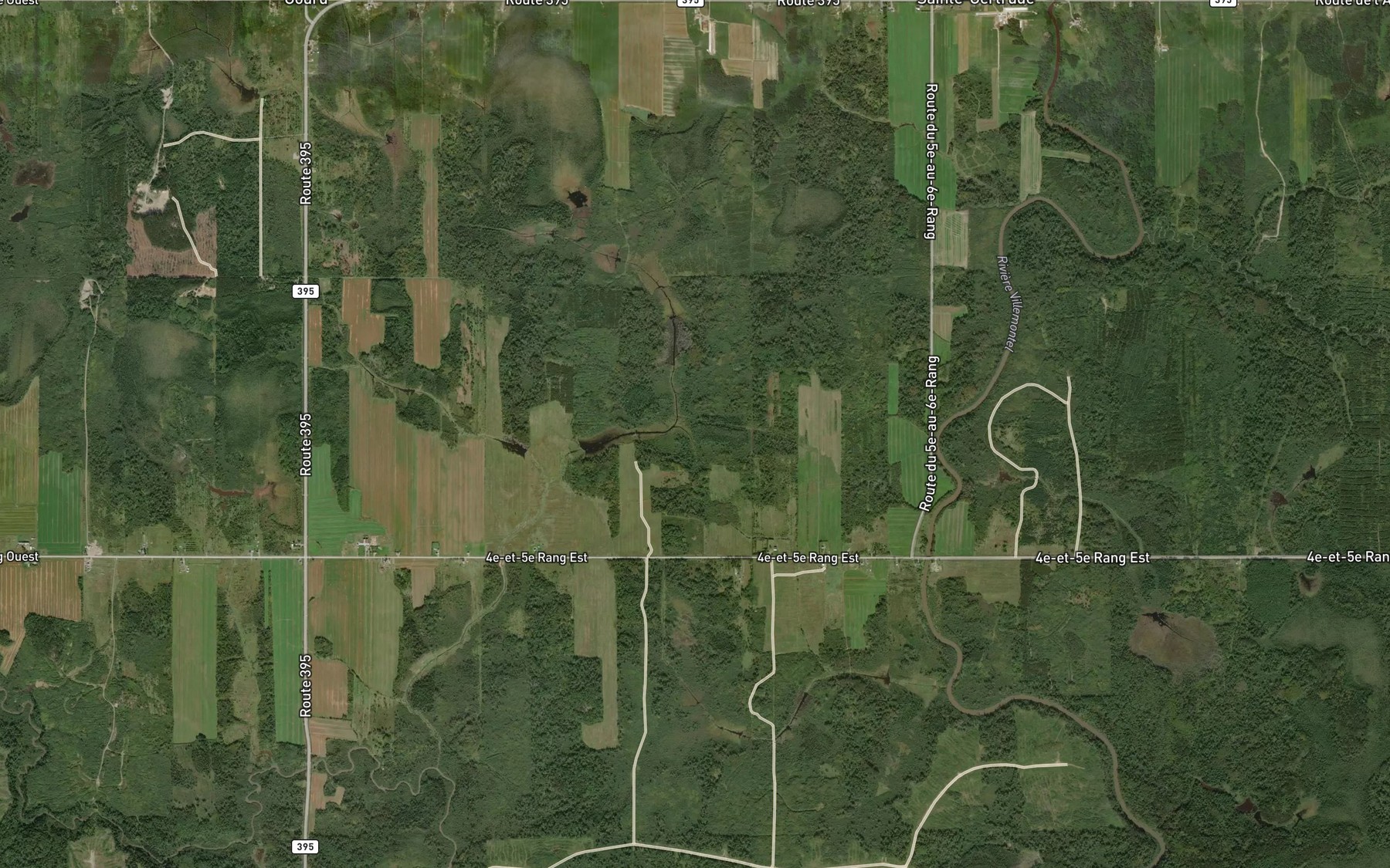 Satellite map of the Branche Loranger