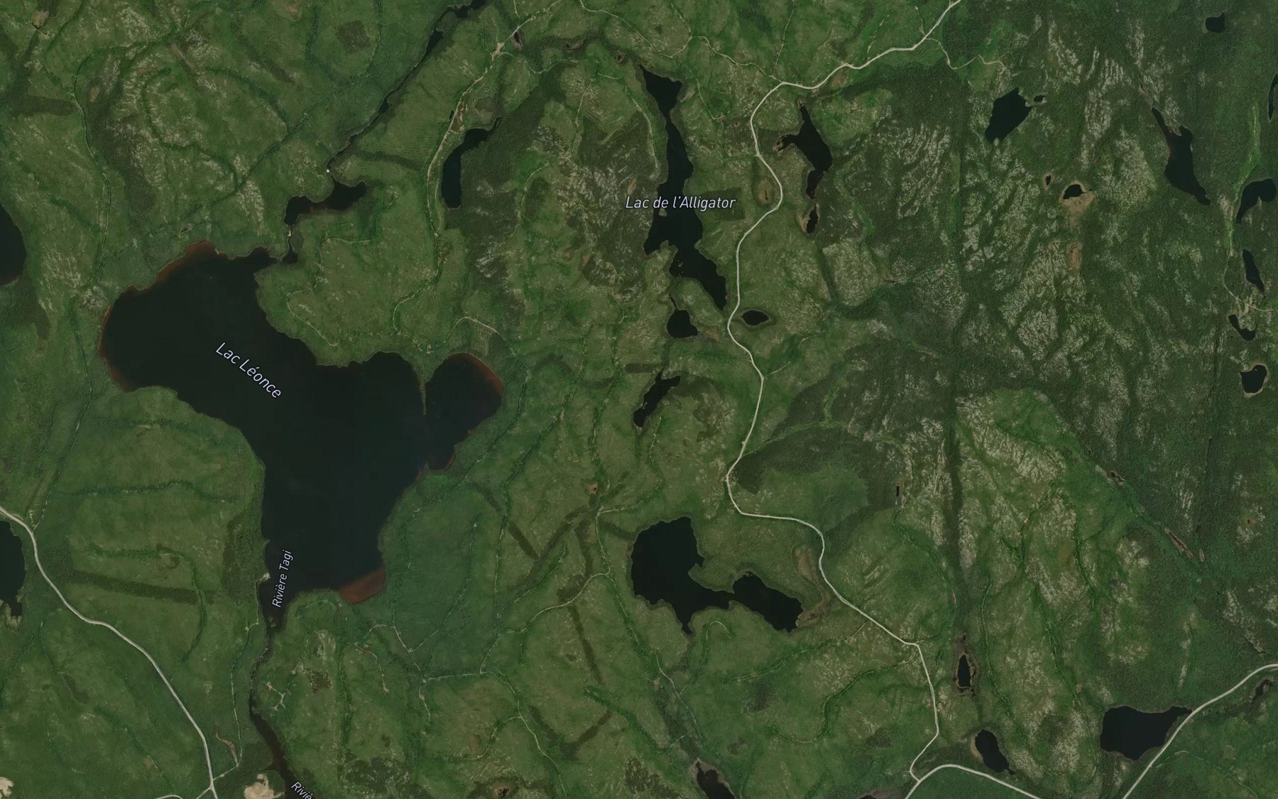 Satellite map of the Lac du Cap