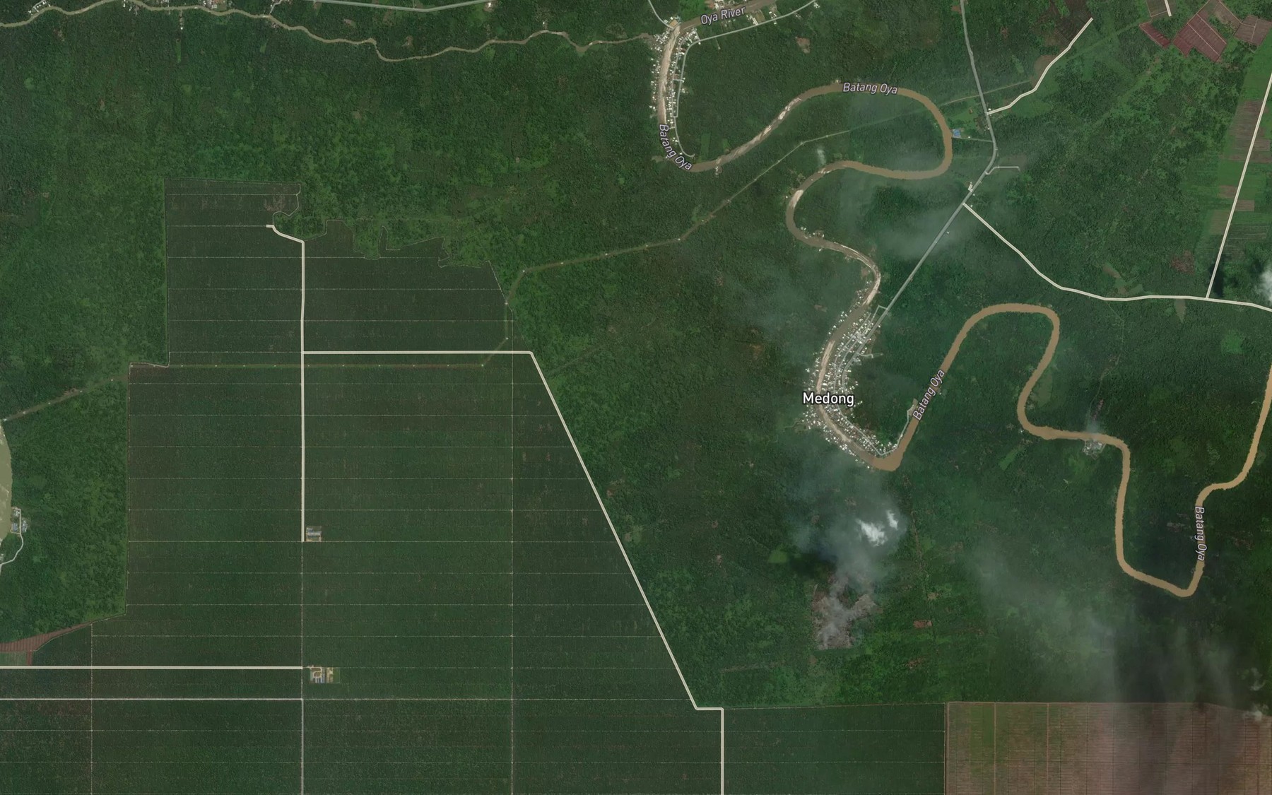 Satellite map of the Sungai Balou