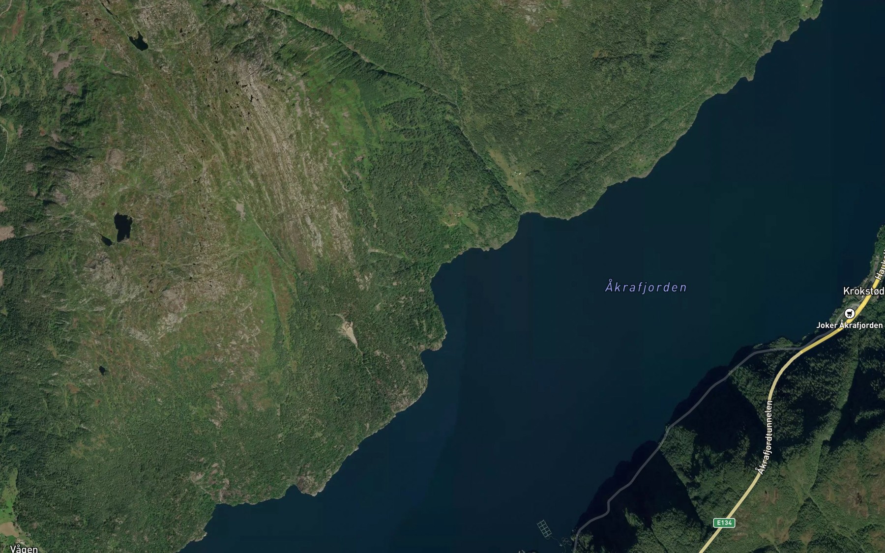 Satellite map of the Kallvika