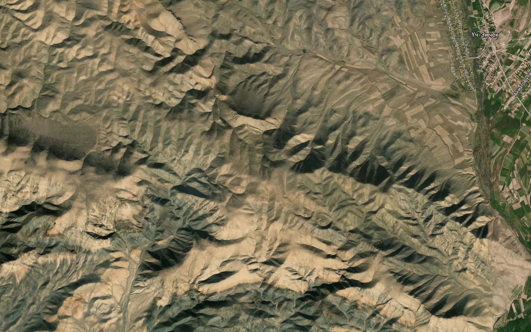 Satellite map of the Rodnik Dzhangyztal