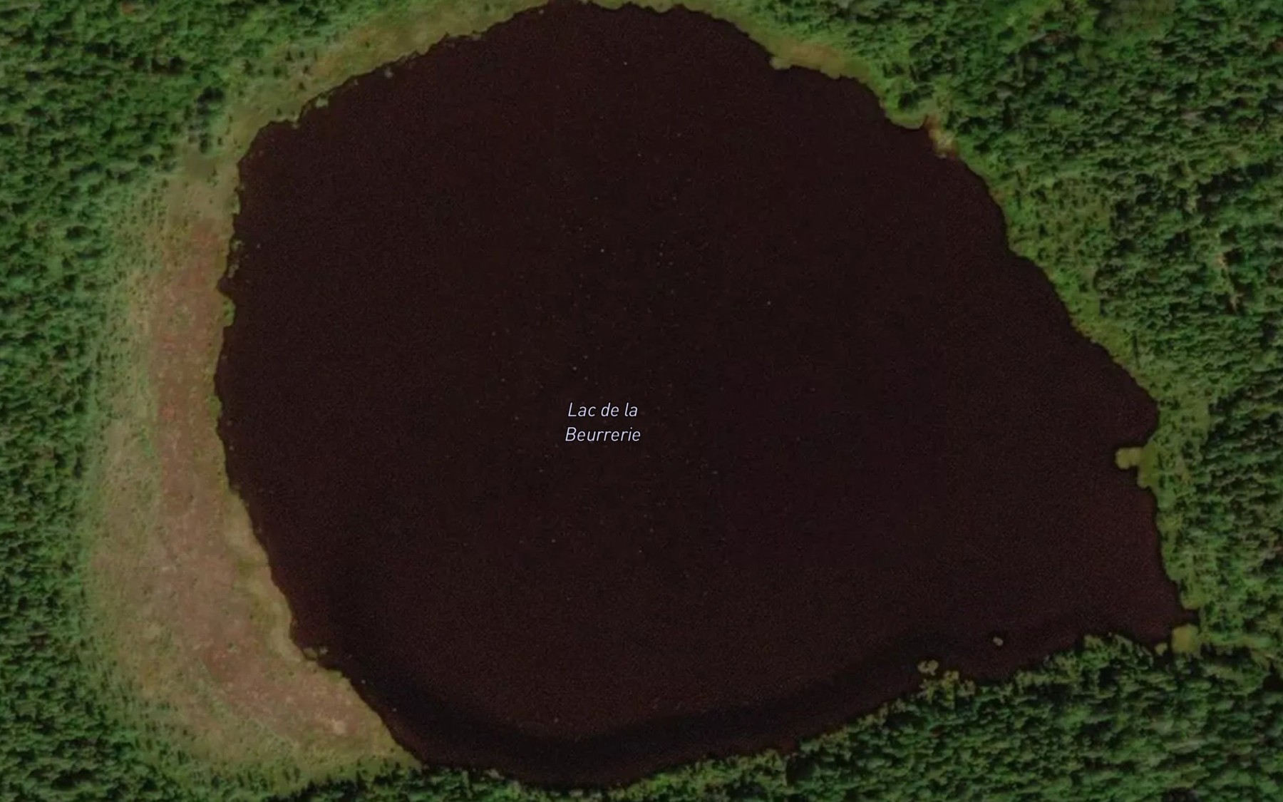Satellite map of the Lac de la Beurrerie