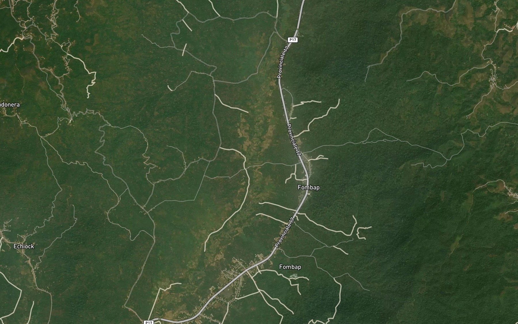 Satellite map of the Nkoula