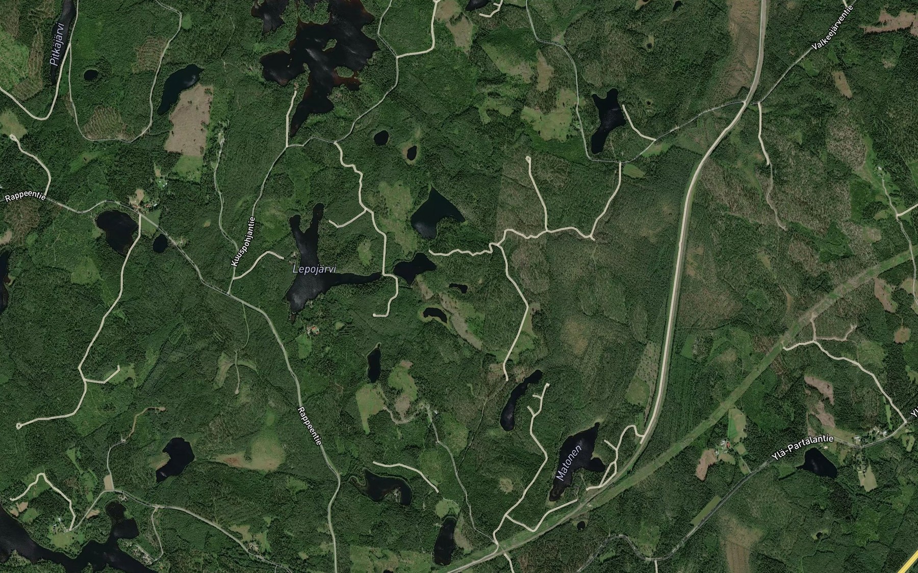 Satellite map of the Vaha Myyrajarvi