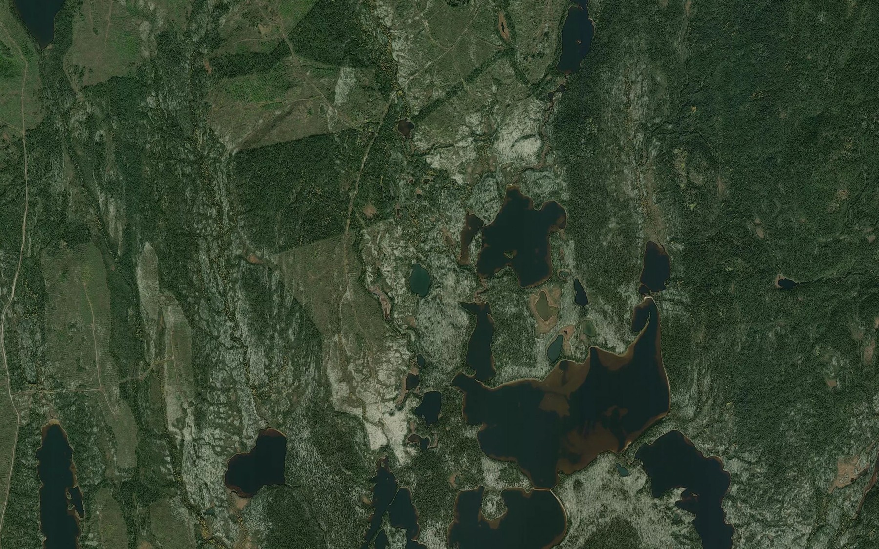 Satellite map of the Lac du Vison