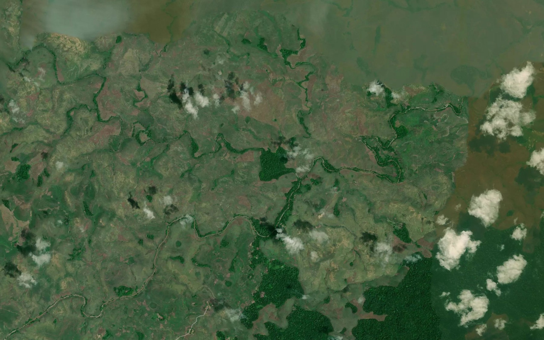 Satellite map of the Matihibi