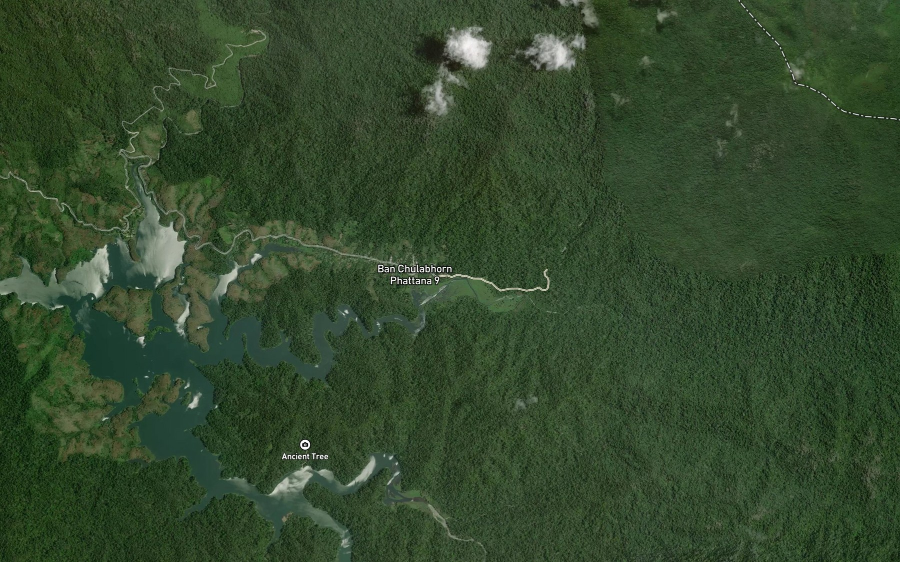 Satellite map of the Khlong Ha La Sa