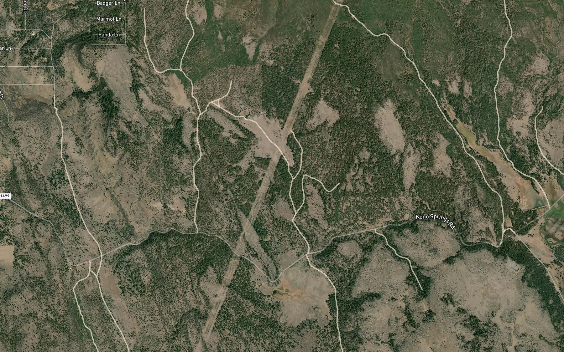 Satellite map of the Aleys Spring