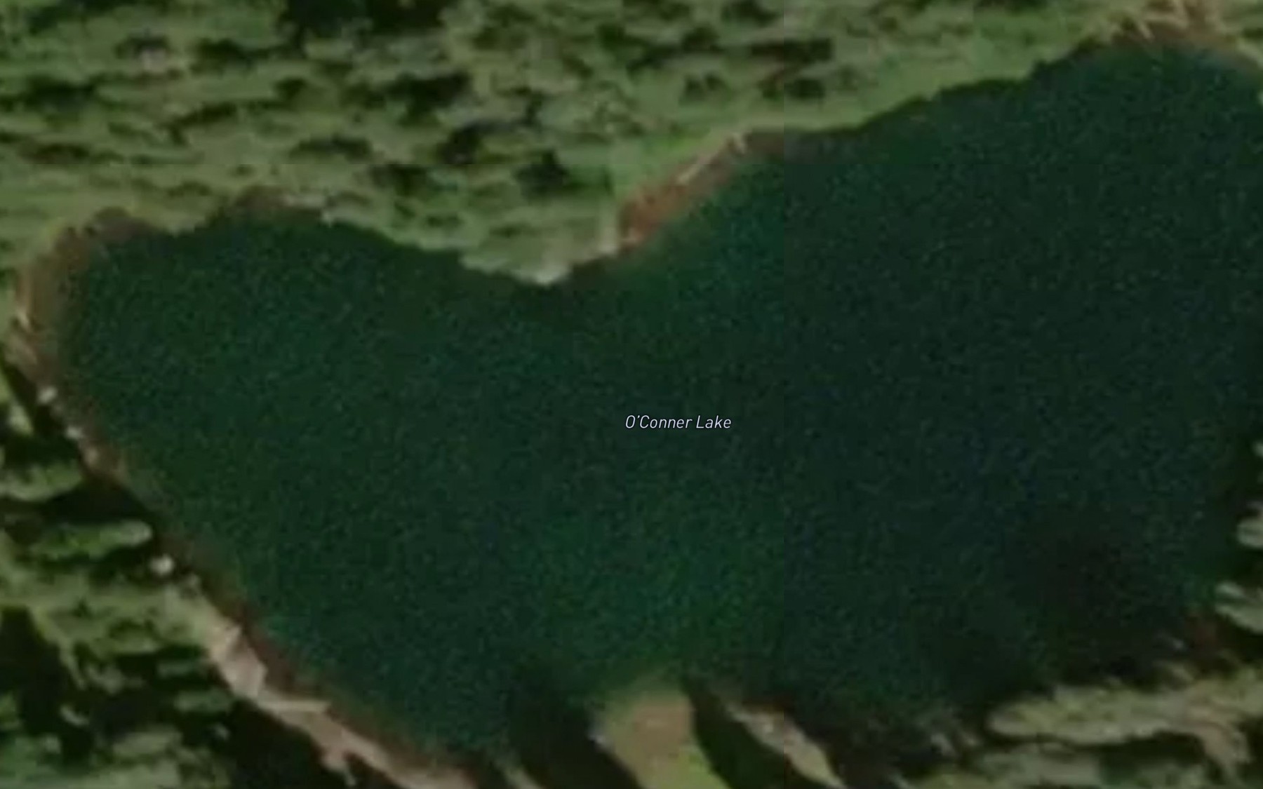 Satellite map of the O'Conner Lake