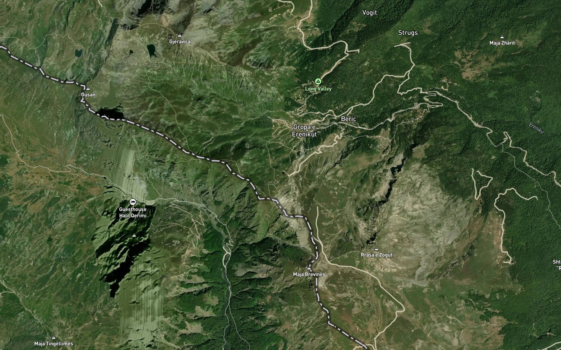 Satellite map of the Blata