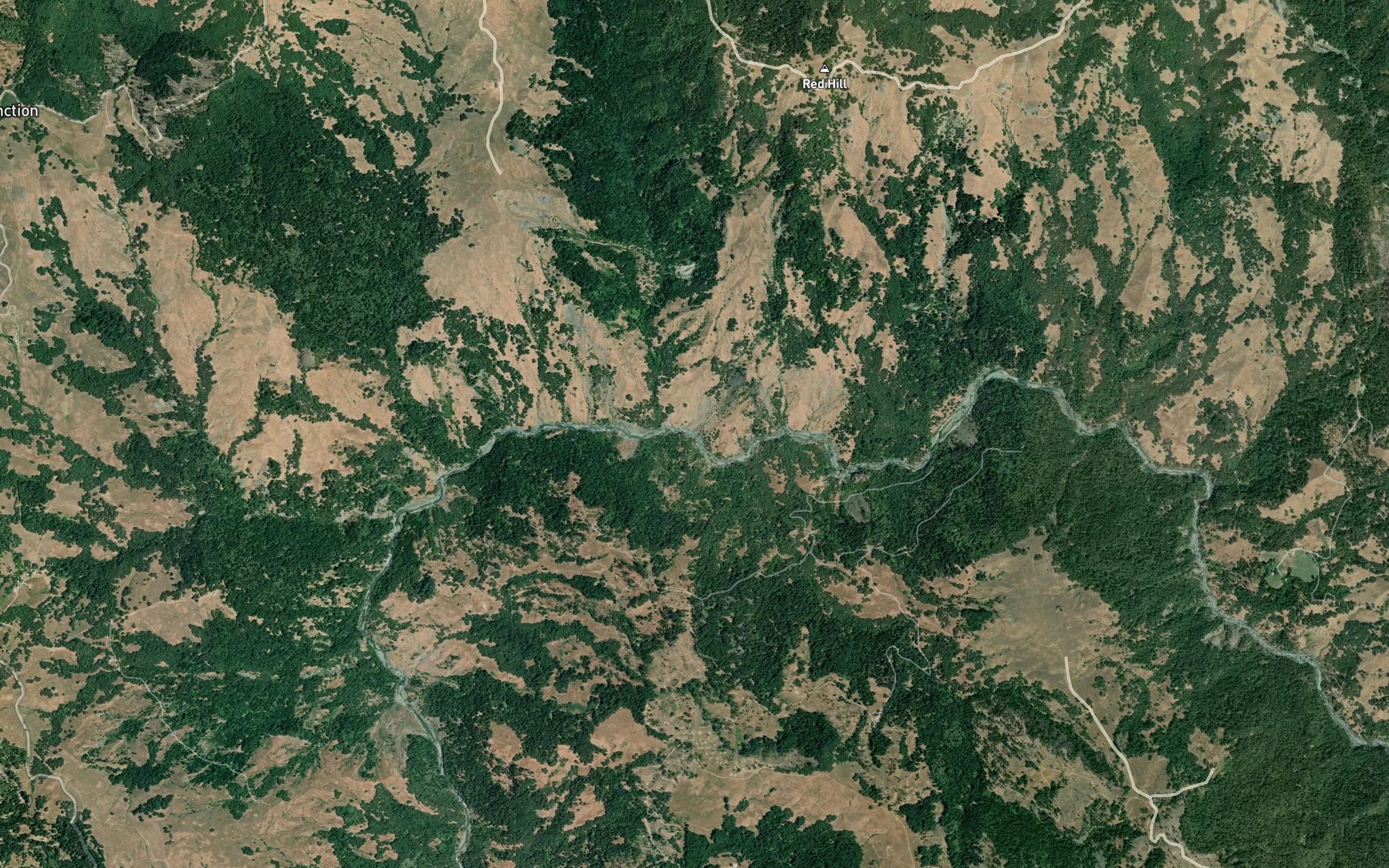 Satellite map of the Bloody Run