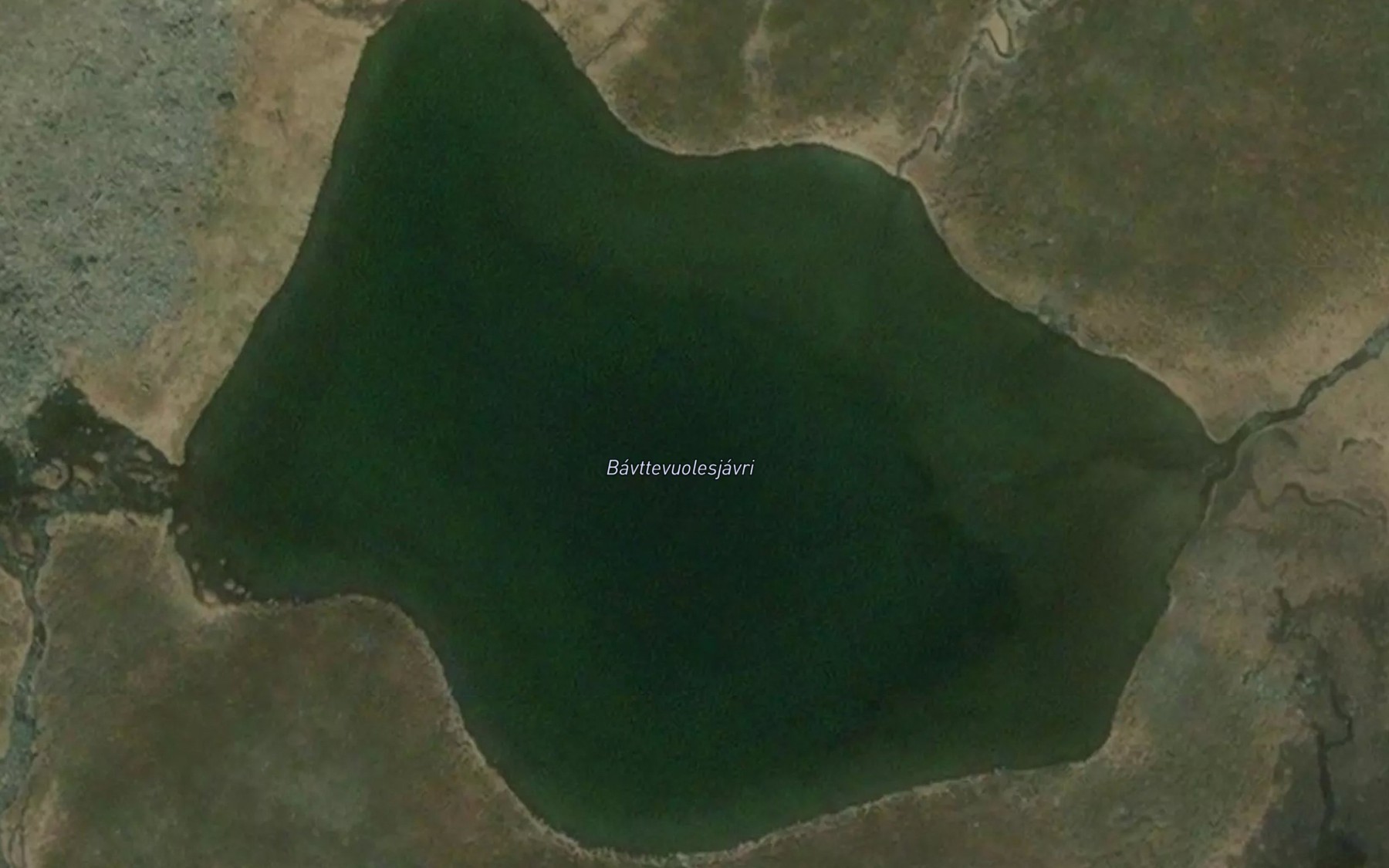 Satellite map of the Bavtevuolesjavri