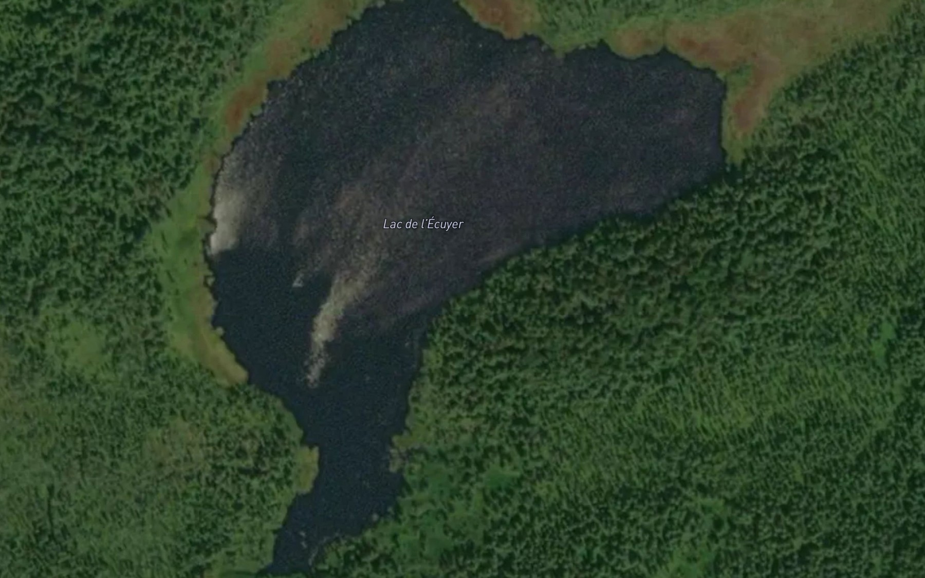 Satellite map of the Lac de l'Ecuyer