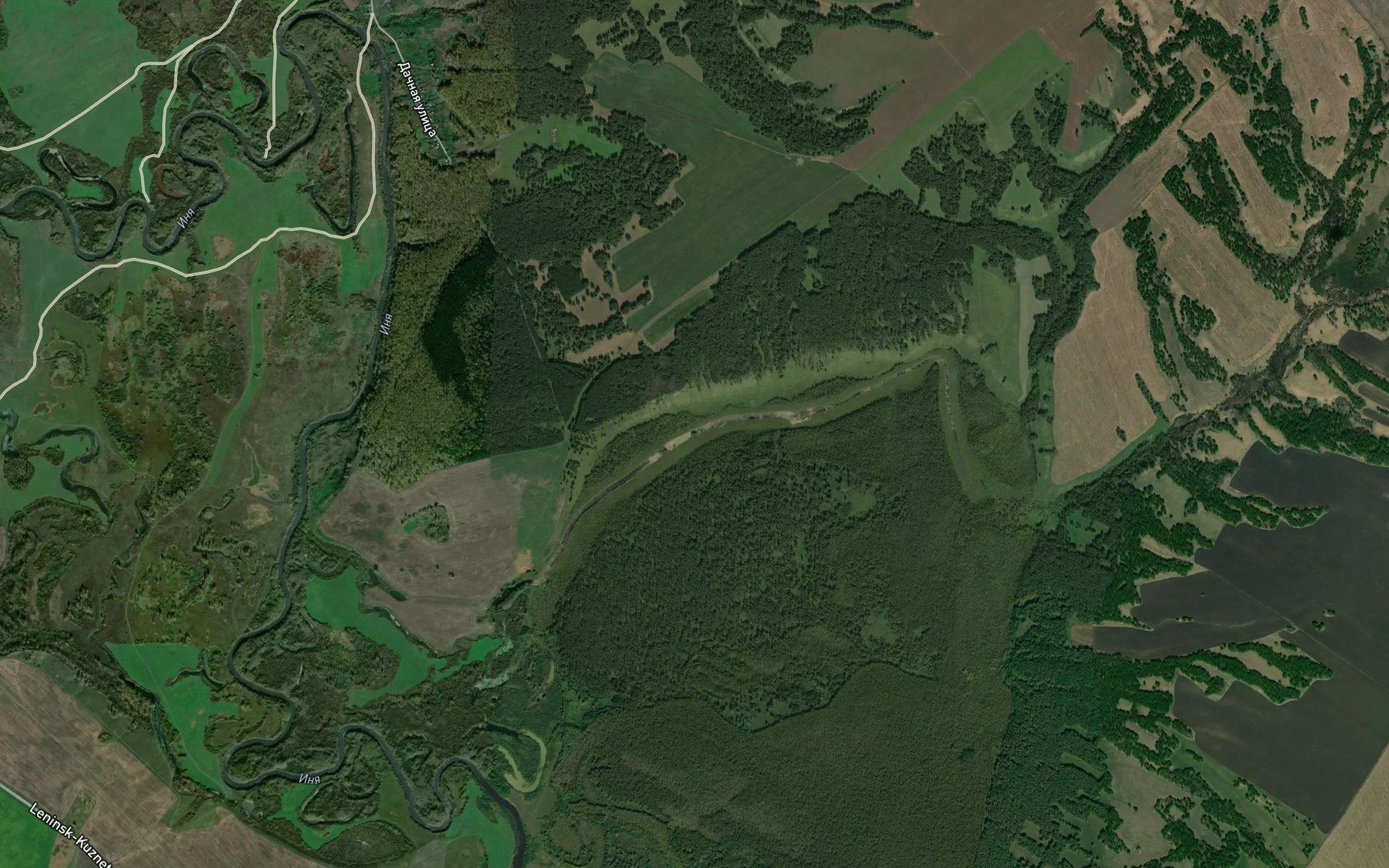 Satellite map of the Ozero Kiselevo