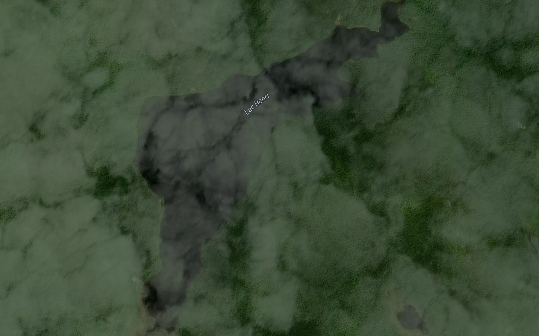 Satellite map of the Lac Henri