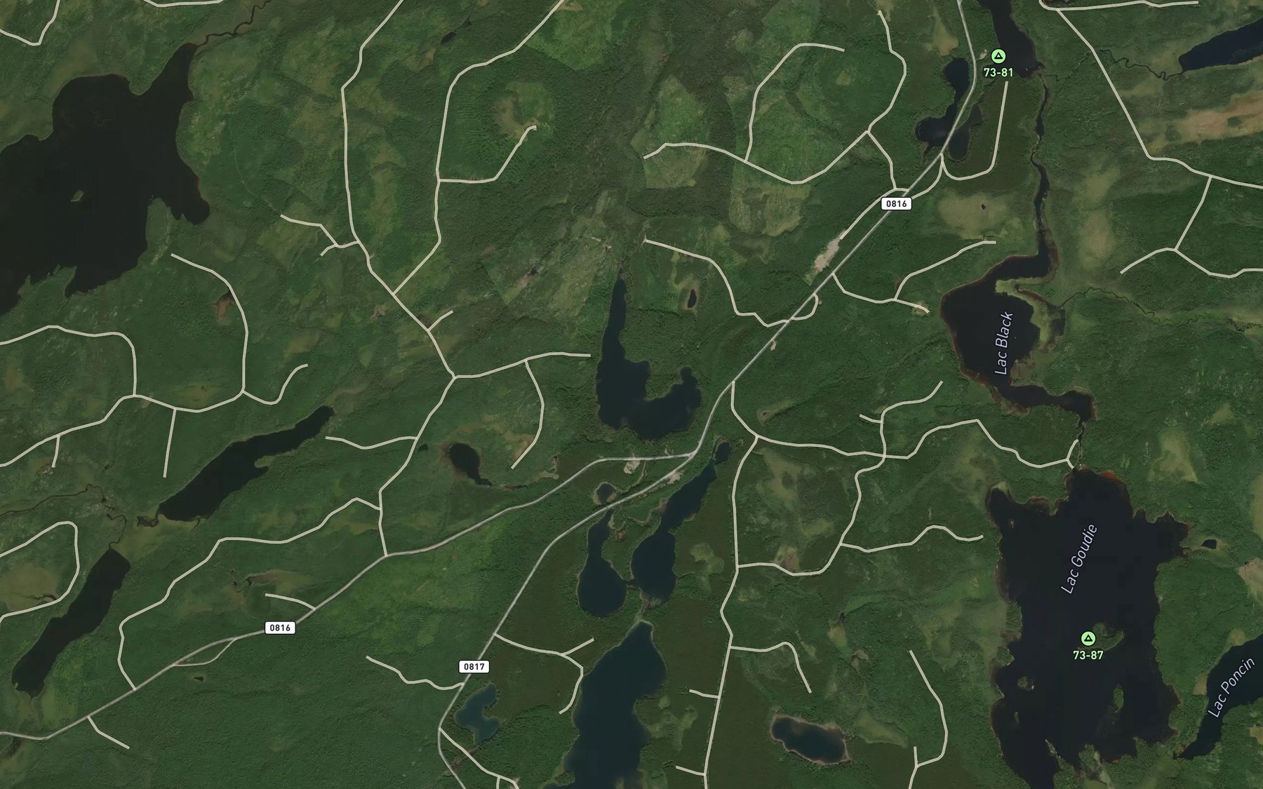 Satellite map of the Lac du Scalp