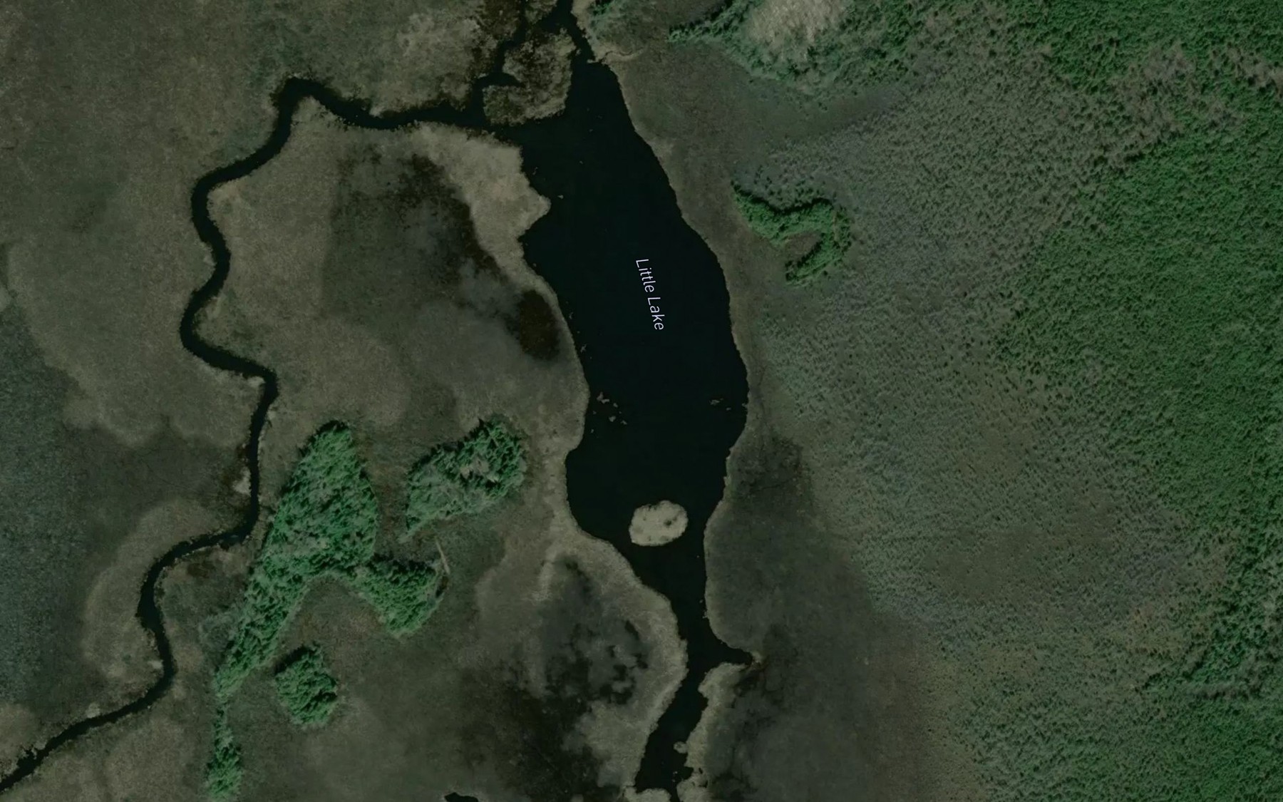 Satellite map of the Little Lake
