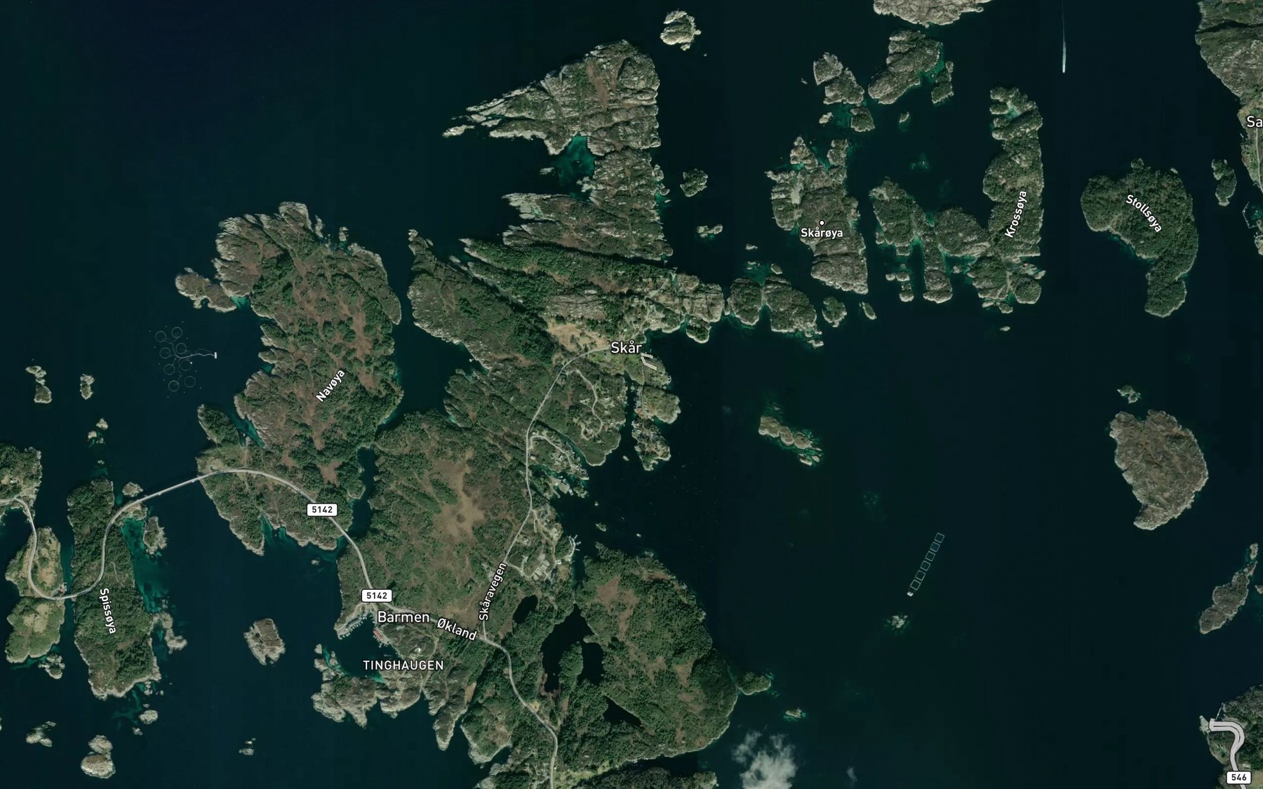 Satellite map of the Fatavagen