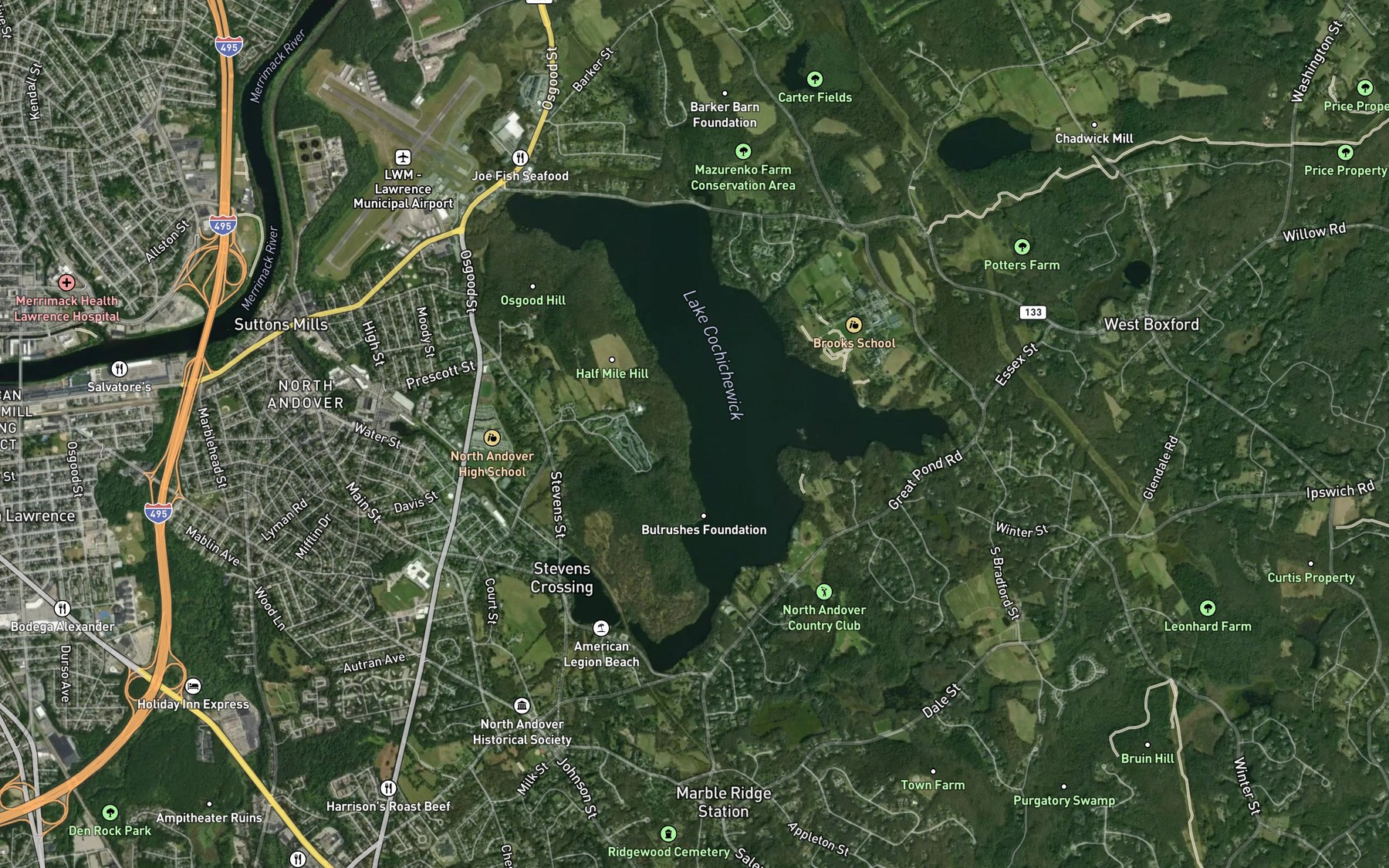 Satellite map of the Spot 9