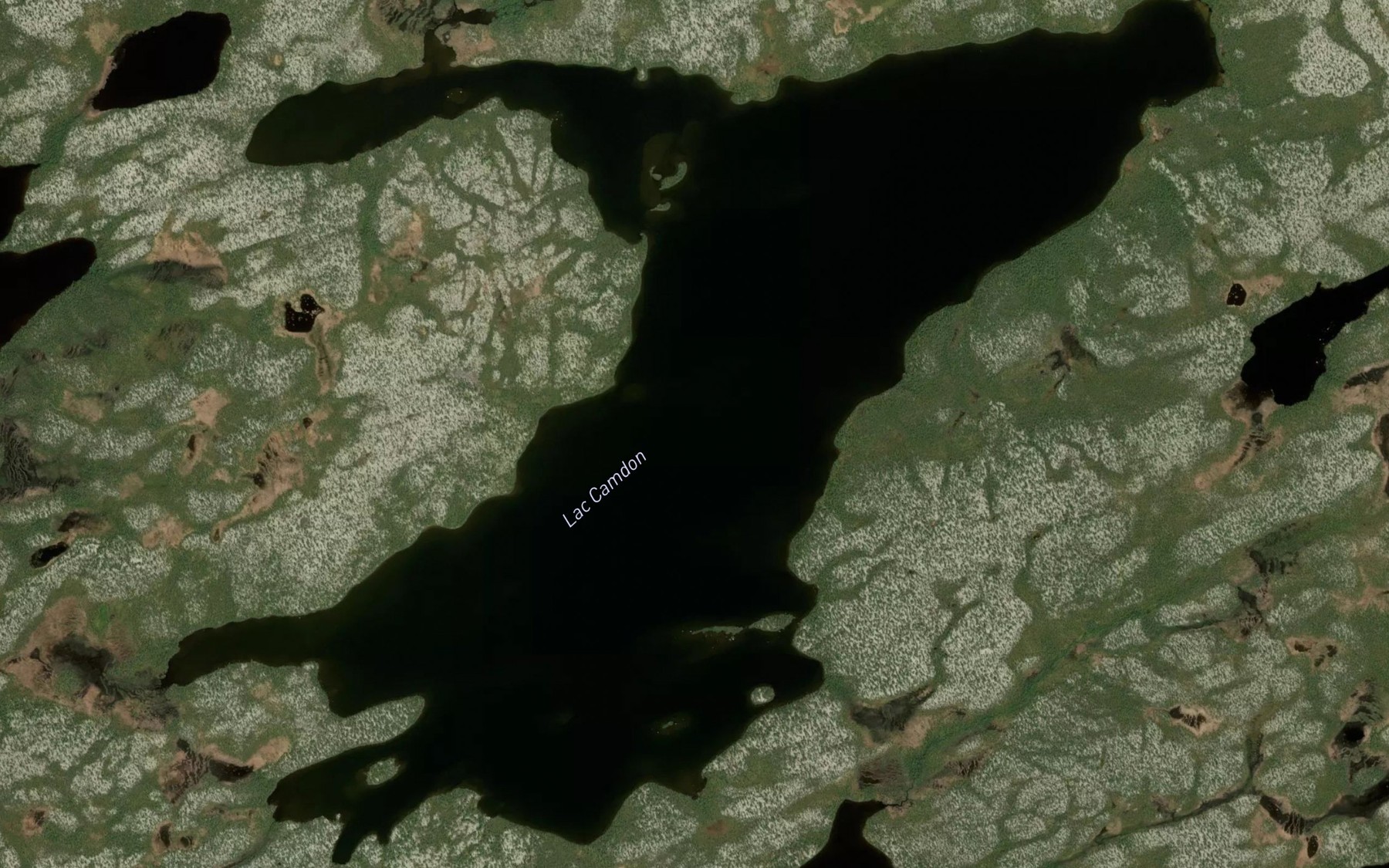 Satellite map of the Lac Camdon
