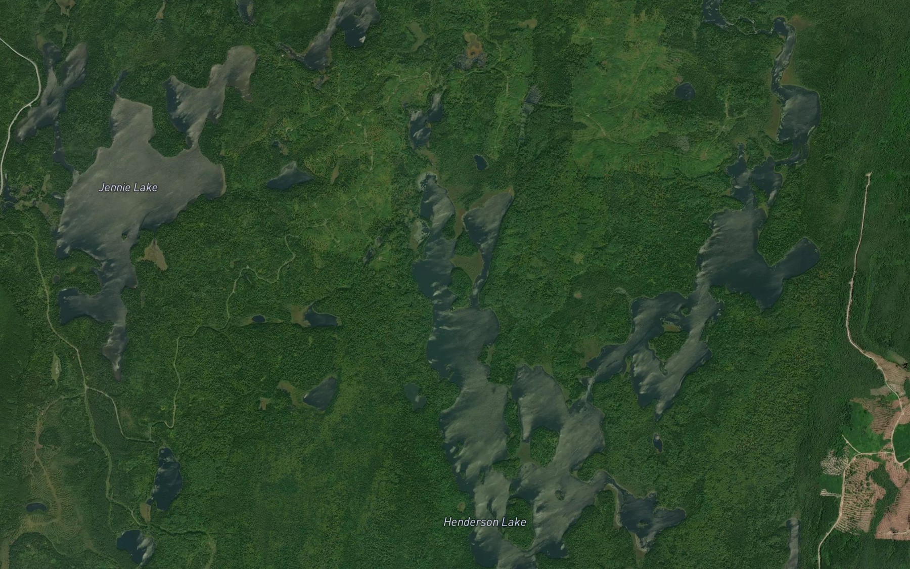 Satellite map of the Scott's Bay