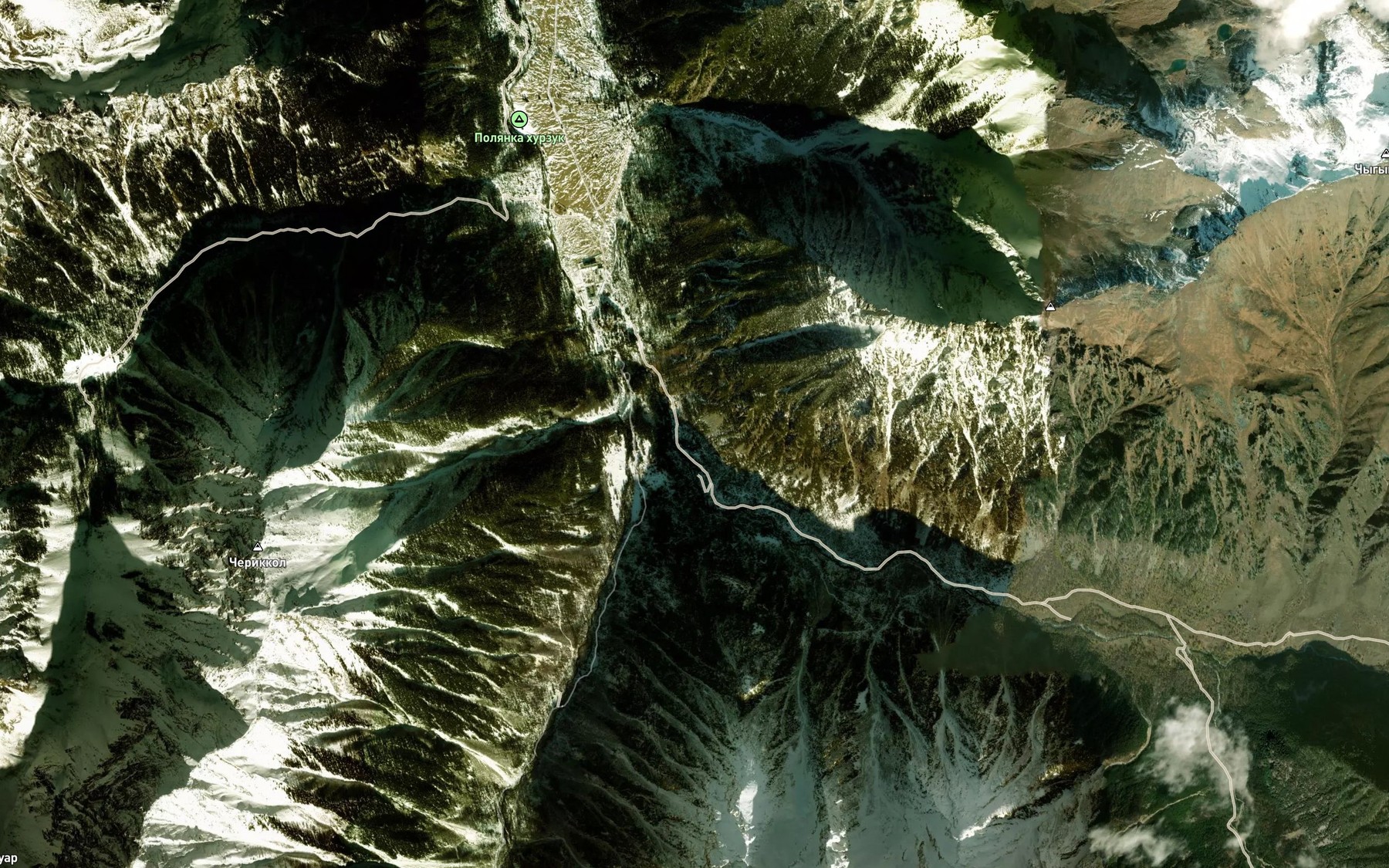 Satellite map of the Morbe
