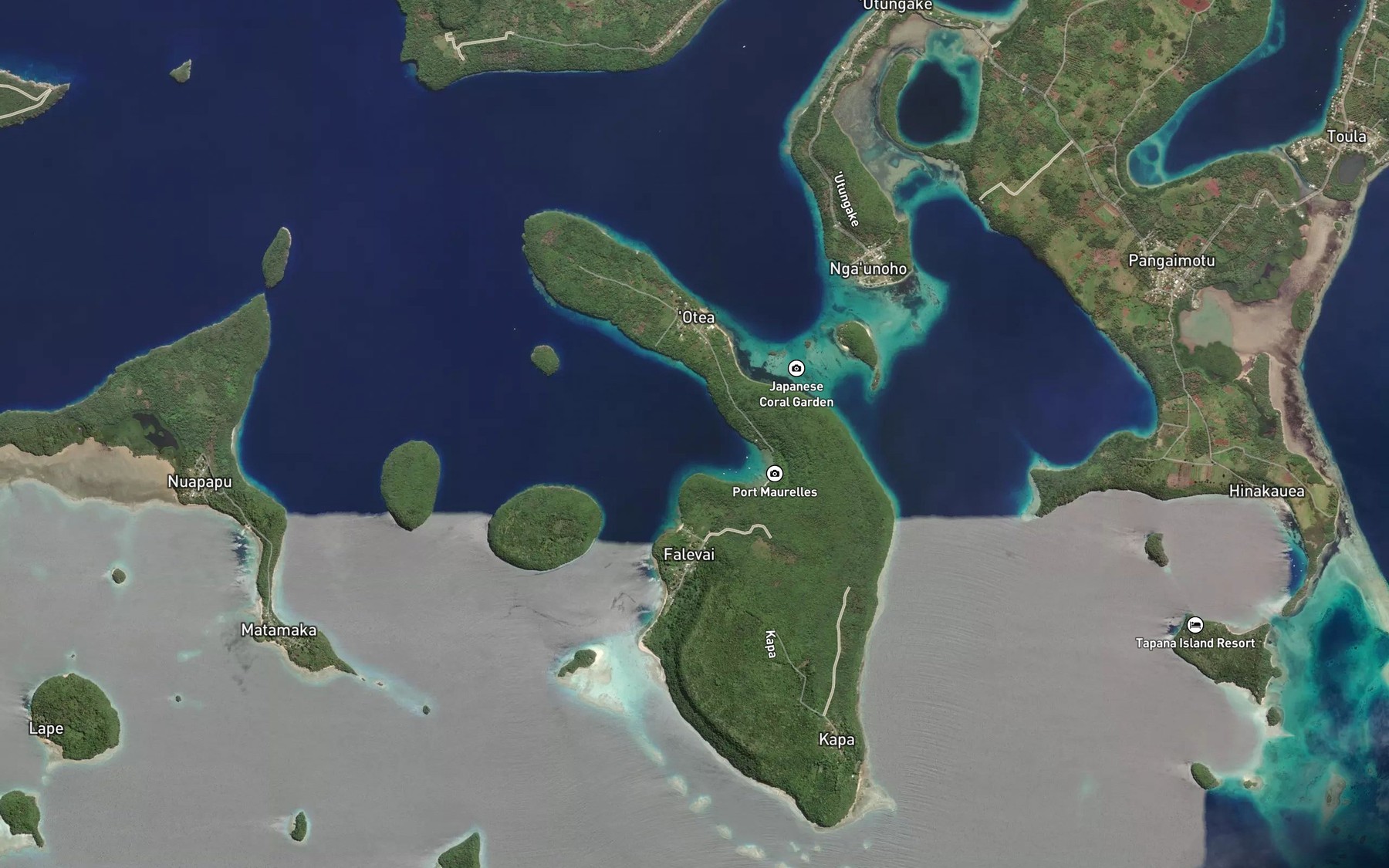 Satellite map of the Port Maurelle