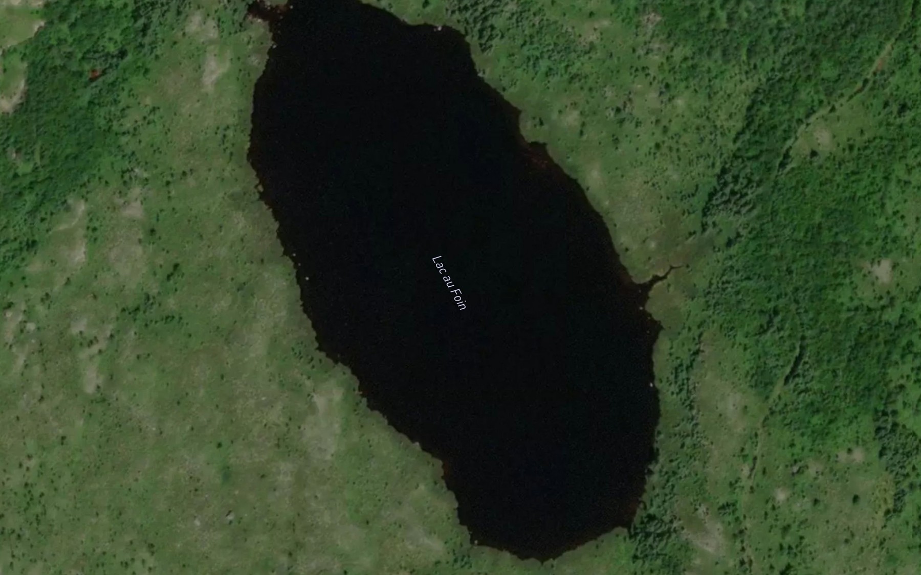 Satellite map of the Lac au Foin