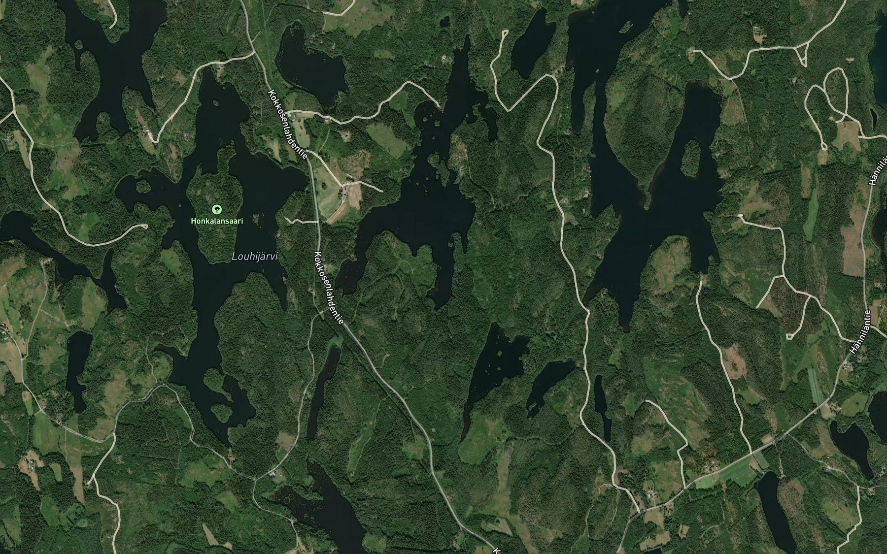 Satellite map of the Lahdesuonlahti