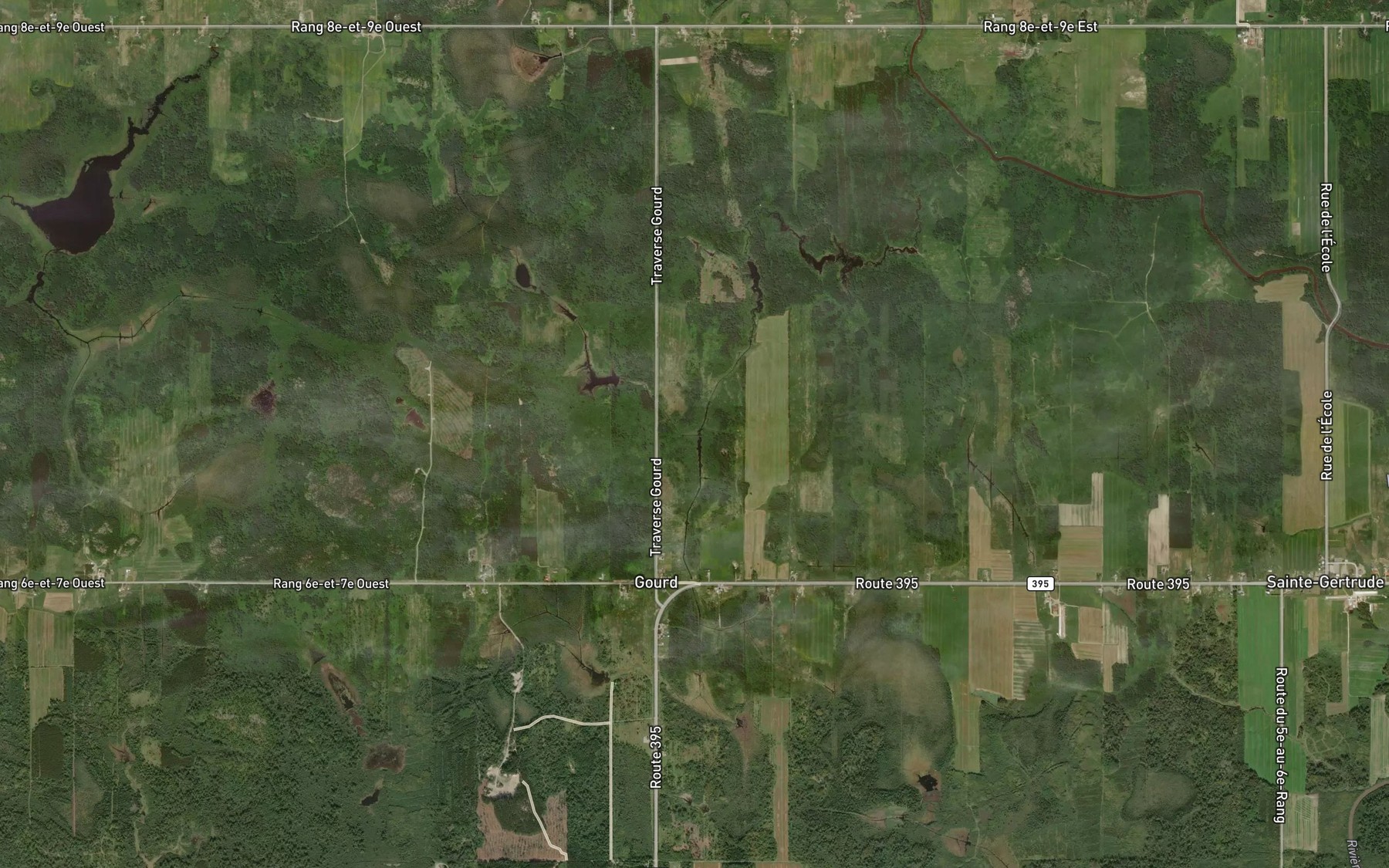 Satellite map of the Branche Lachapelle