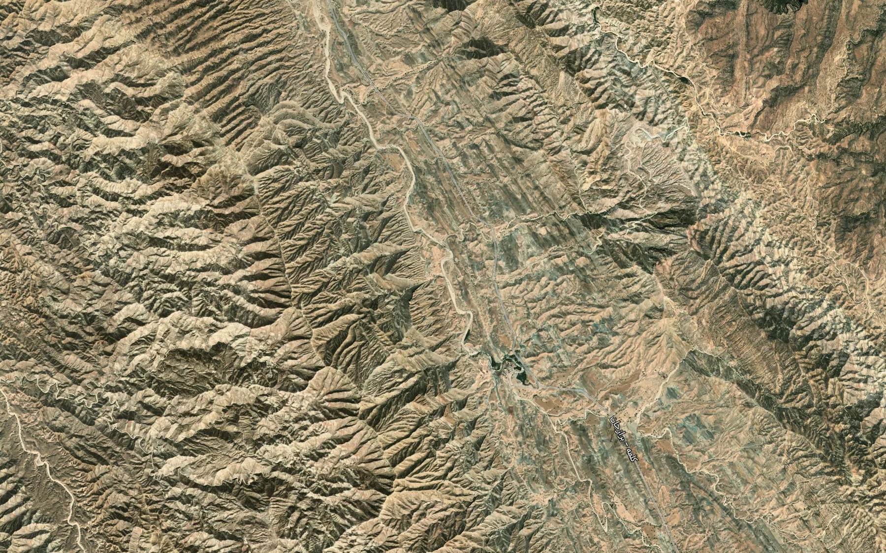 Satellite map of the Rudkhaneh-ye Owpa