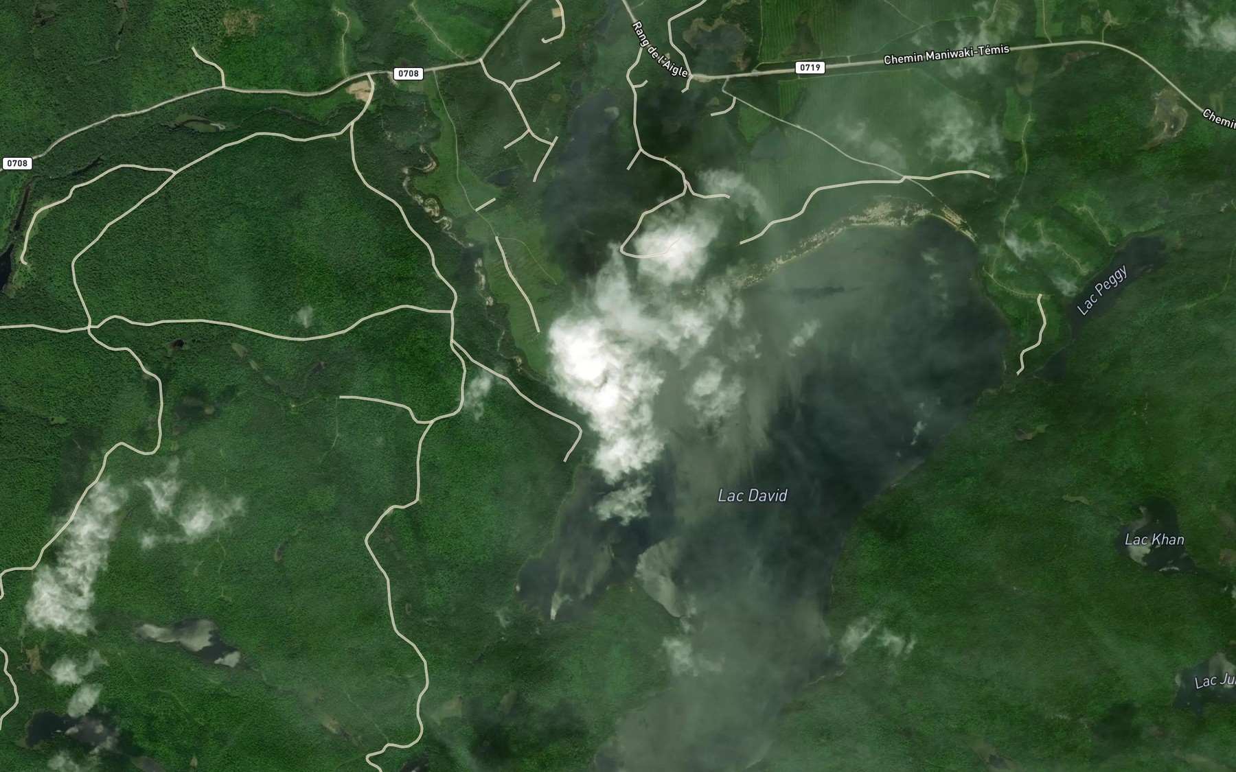 Satellite map of the Ruisseau McNally