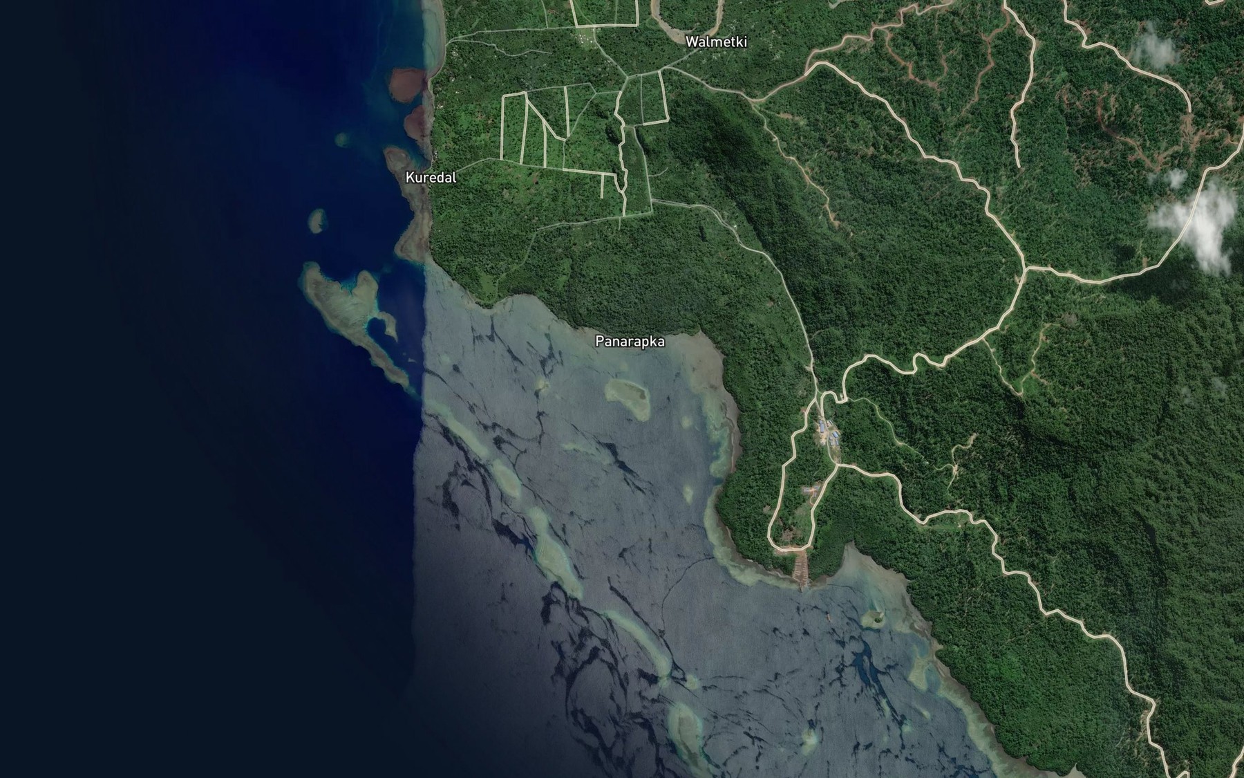 Satellite map of the Tawawanbuka Creek