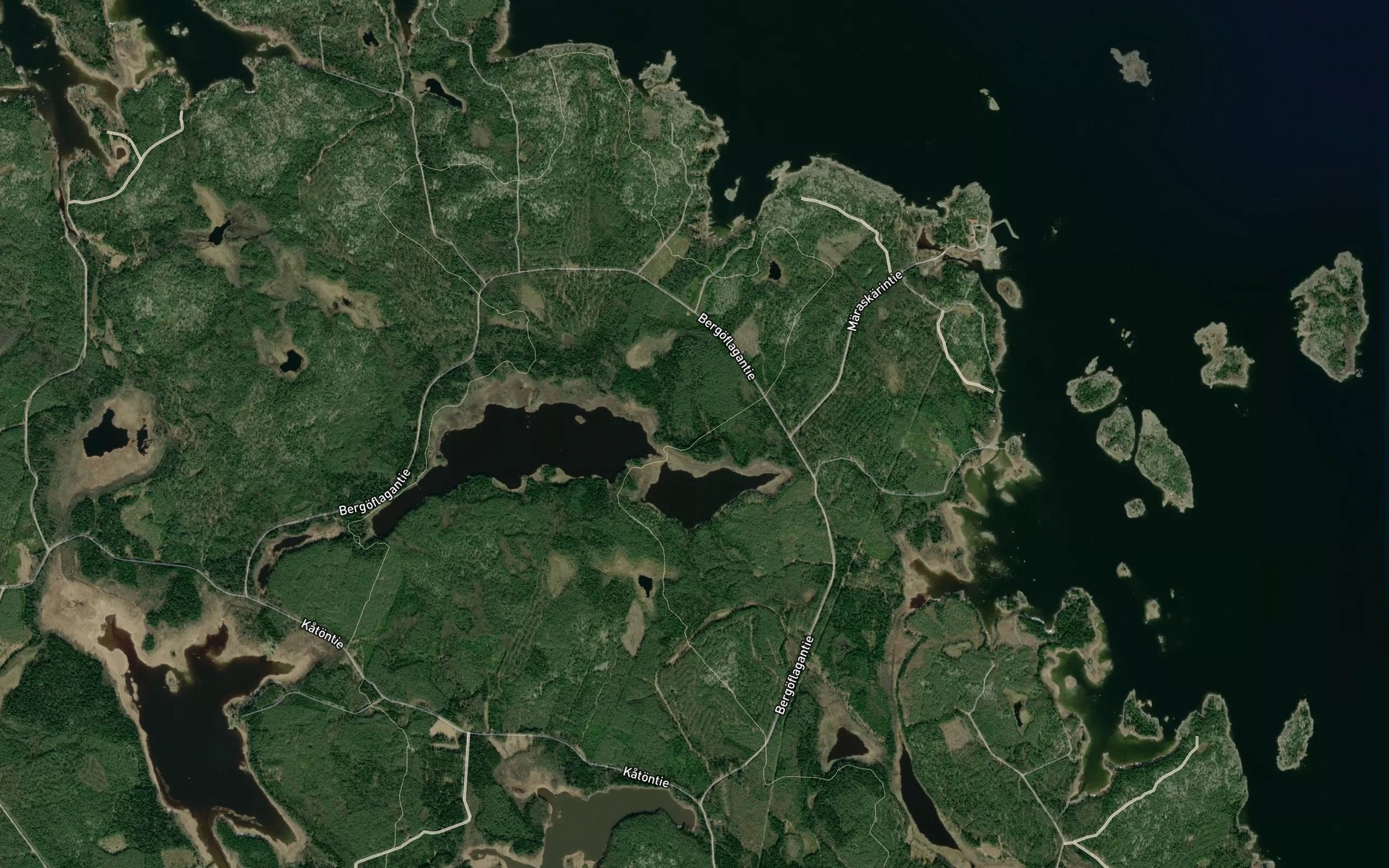 Satellite map of the Bergoflagan