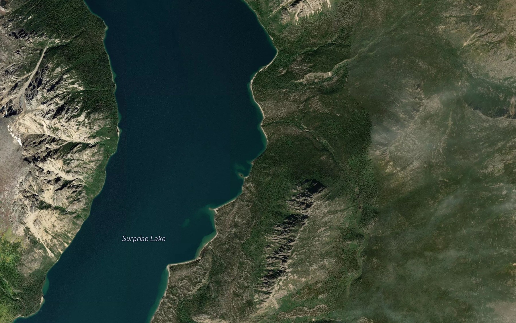 Satellite map of the Granite Creek