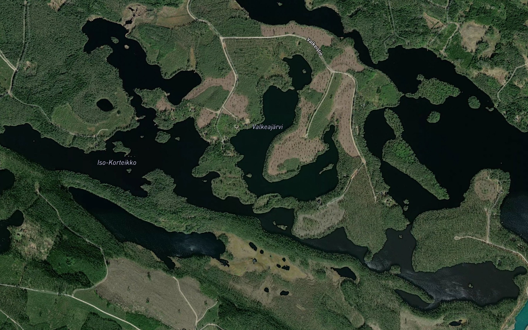 Satellite map of the Iso-Kortteikko