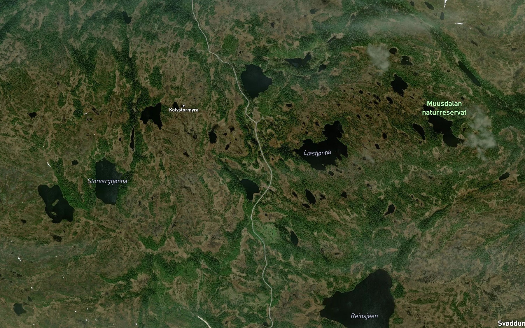 Satellite map of the Gastjonnbekken