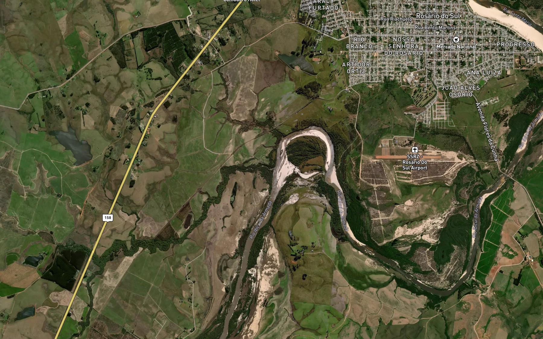 Satellite map of the Sanga Santo Antonio