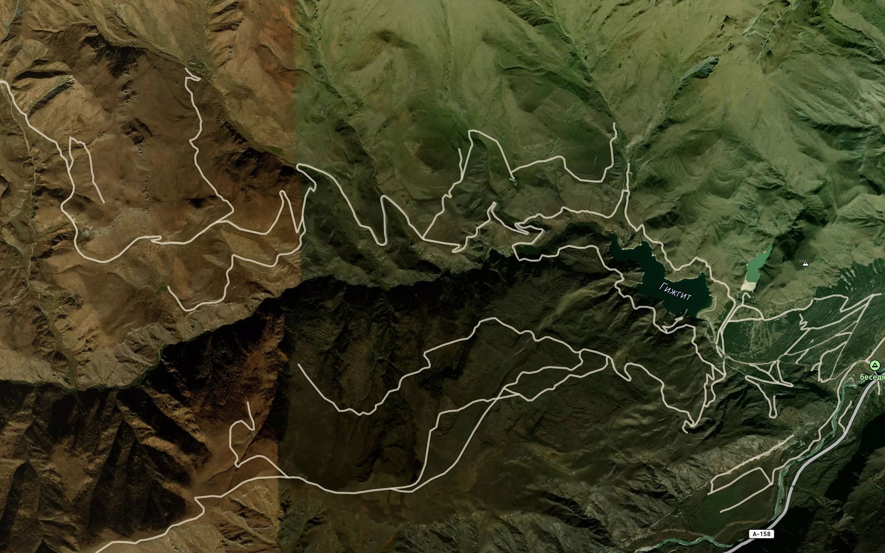 Satellite map of the Temrezkol