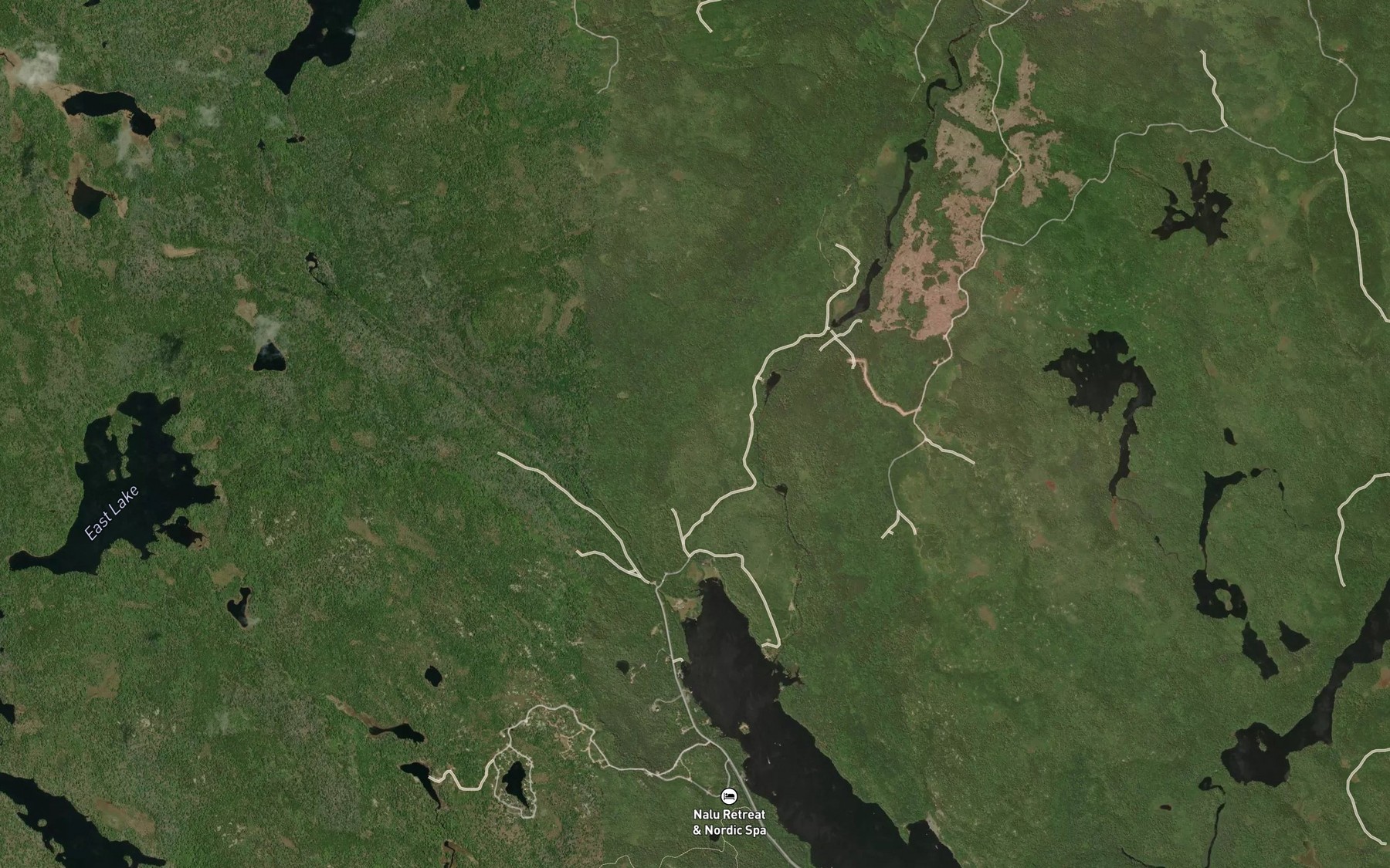 Satellite map of the West Brook