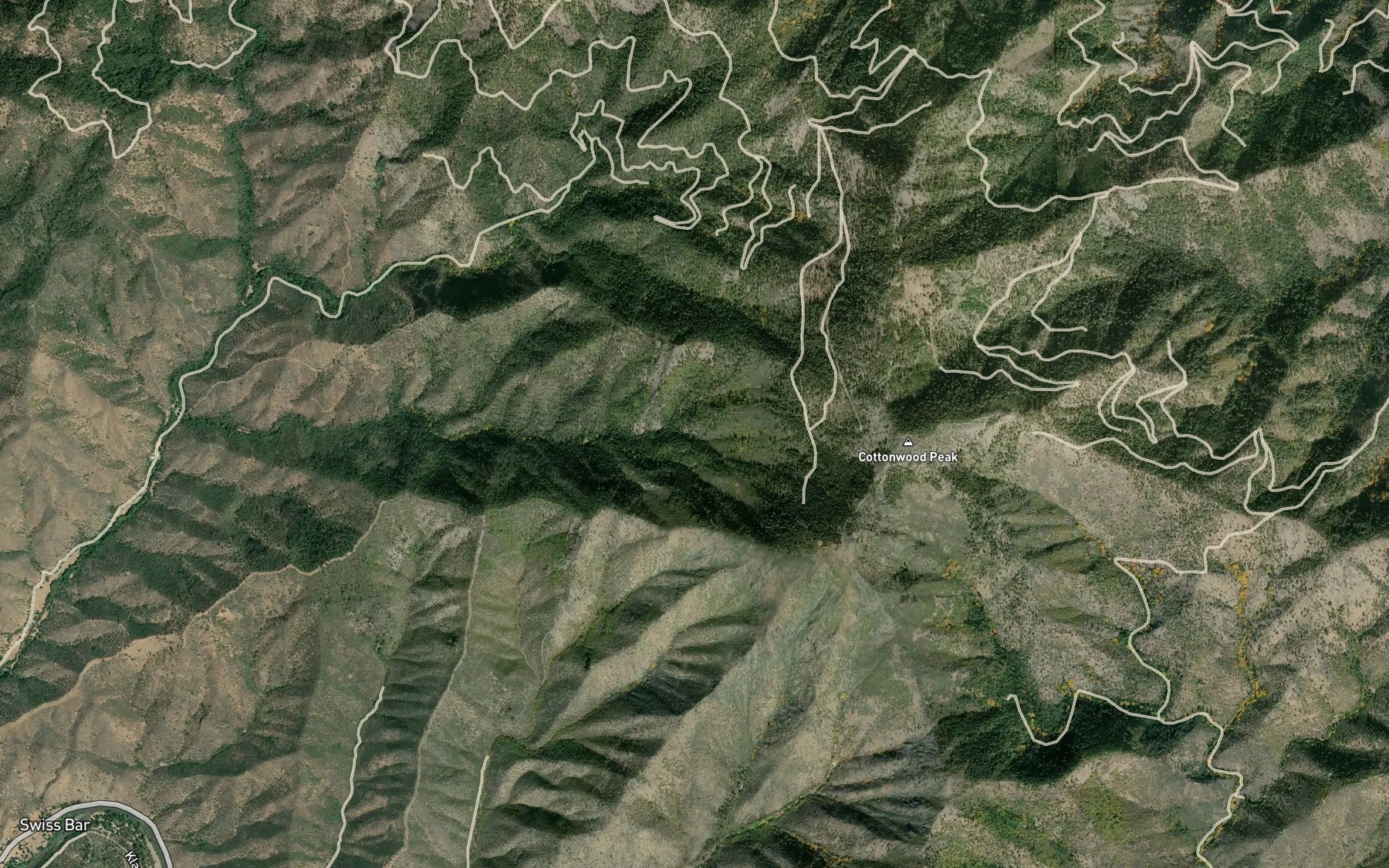 Satellite map of the Maple Grove Spring