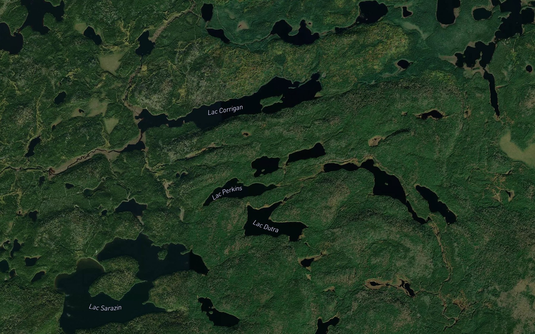 Satellite map of the Lac du Condier