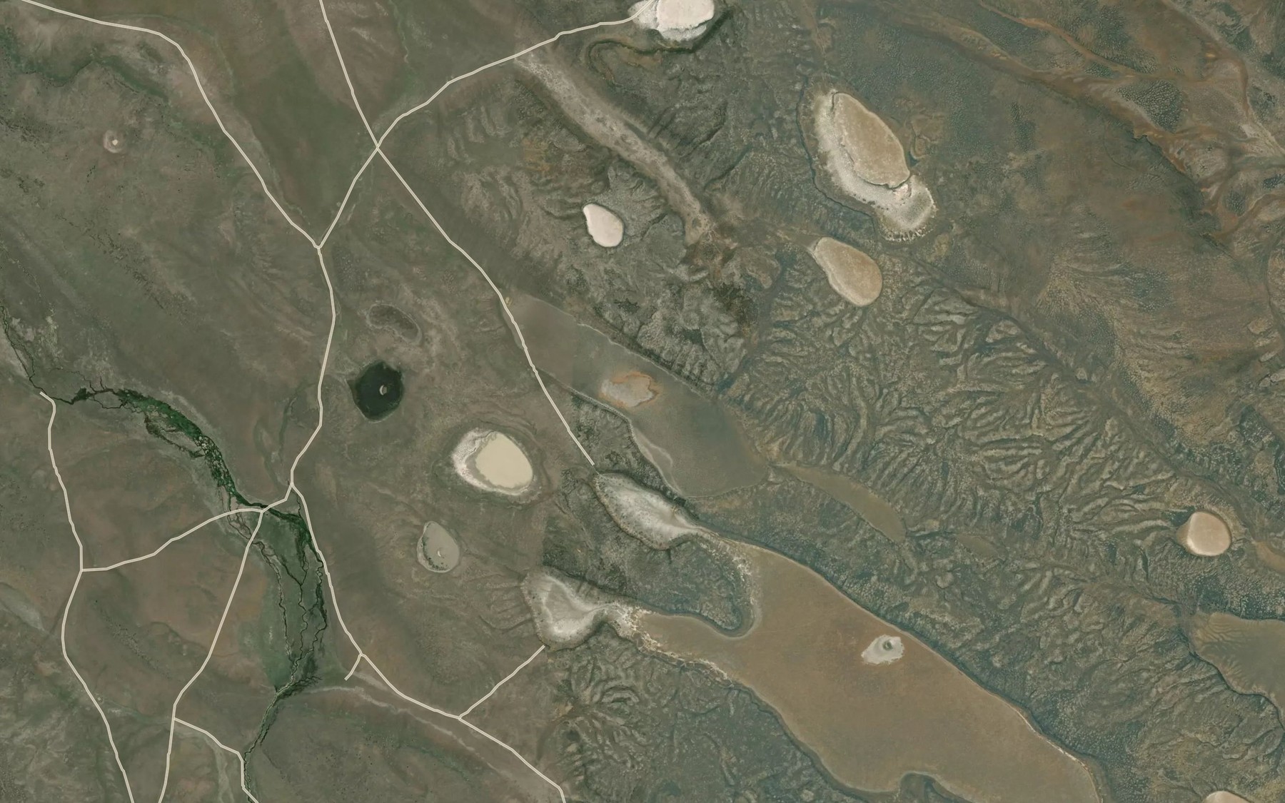 Satellite map of the Mound Lake