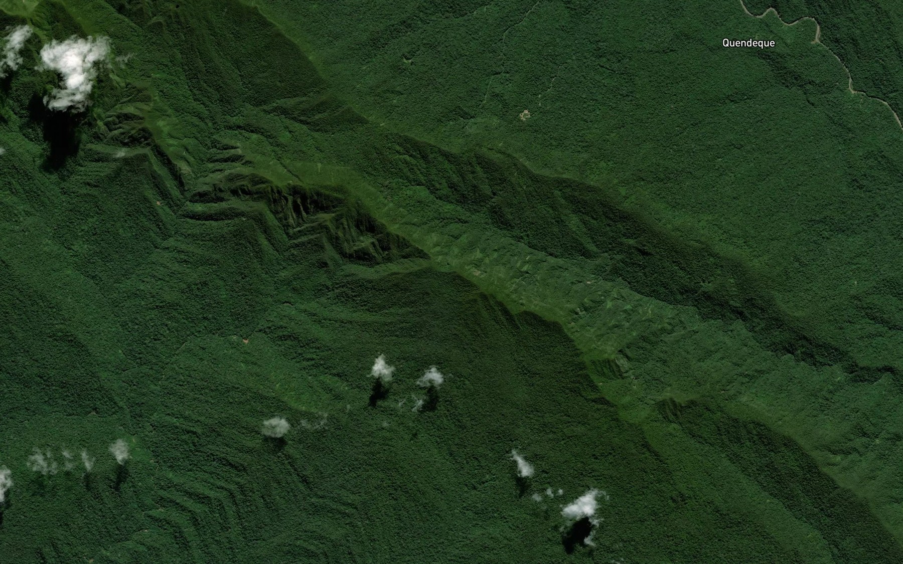 Satellite map of the Rio Sama