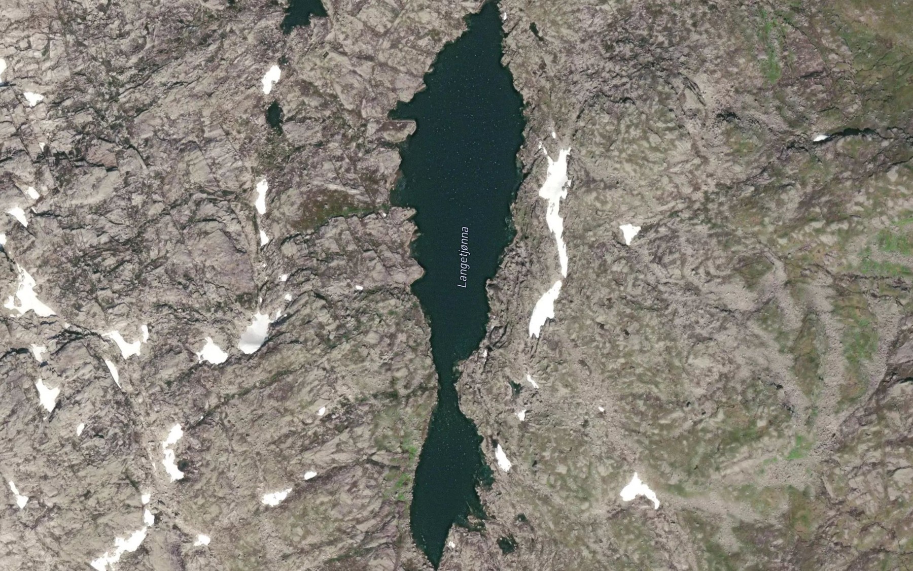 Satellite map of the Langetjonna