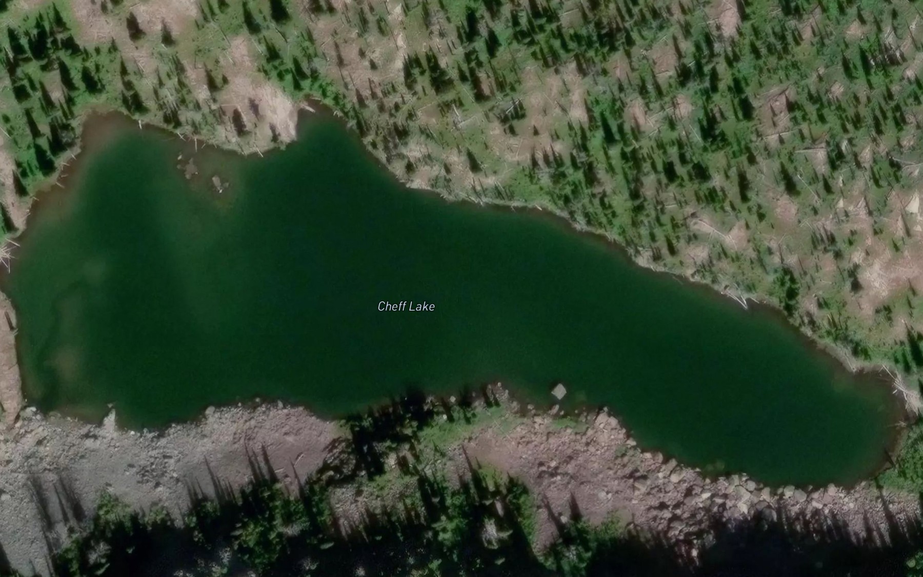 Satellite map of the Cheff Lake