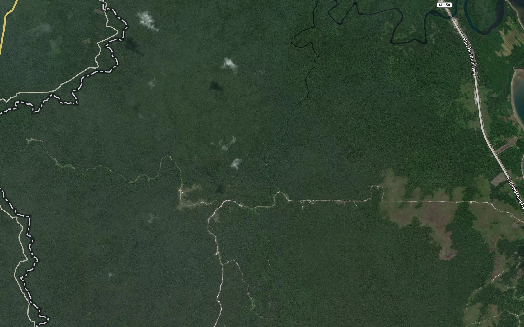 Satellite map of the Sungai Assam