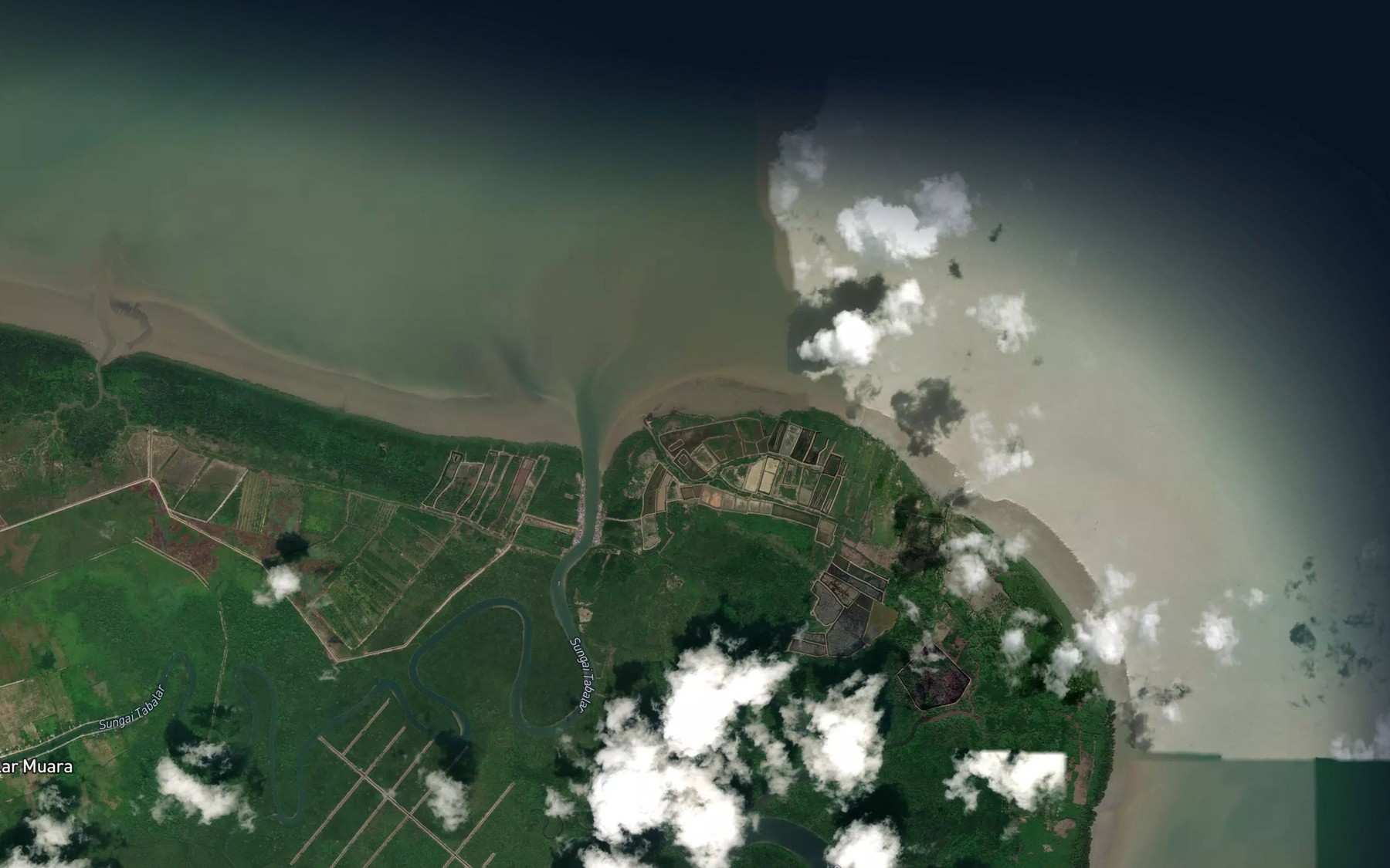 Satellite map of the Sungai Tabolar